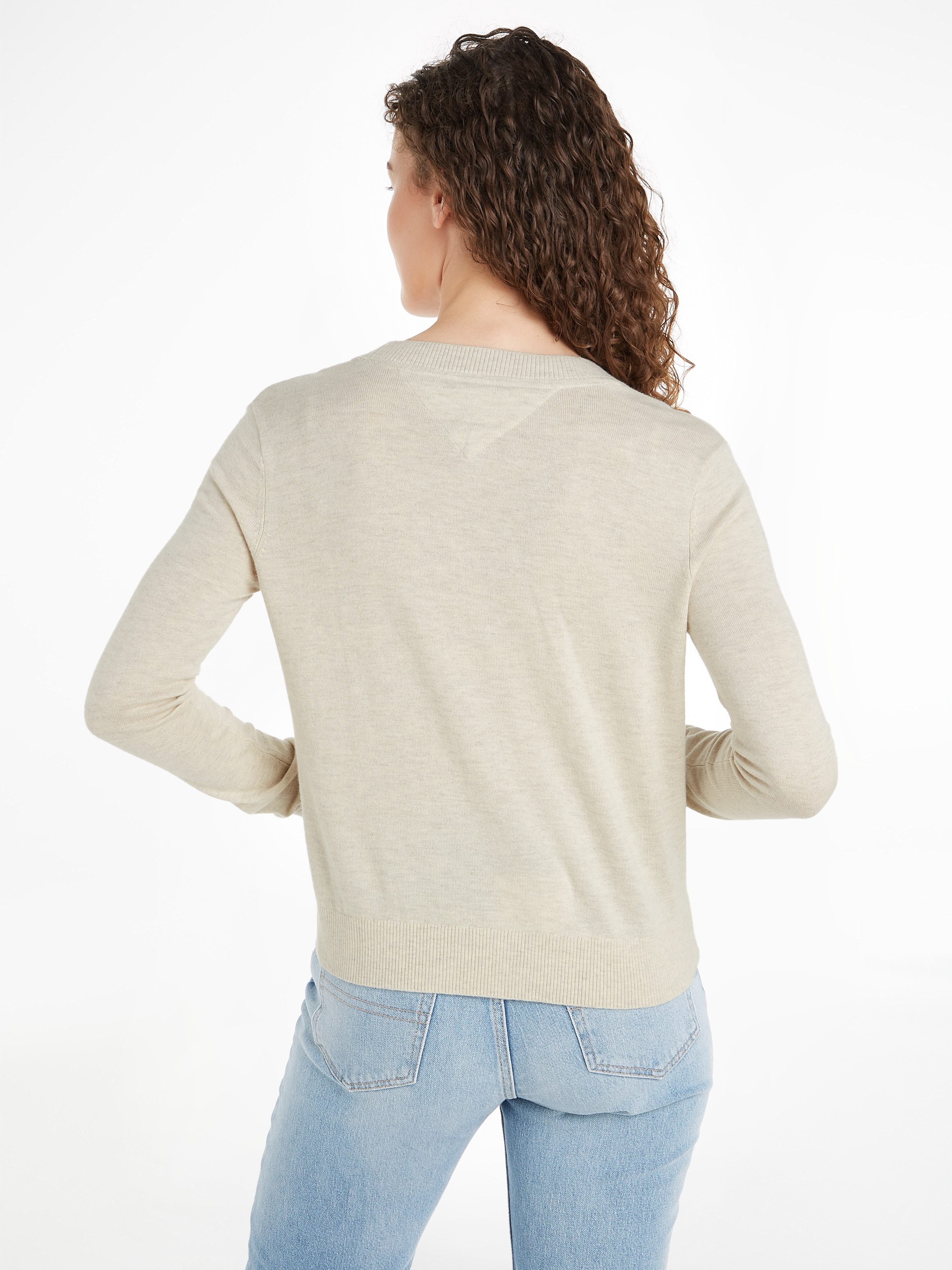 Tommy Jeans Strickpullover TJW ESSENTIAL VNECK günstig online kaufen