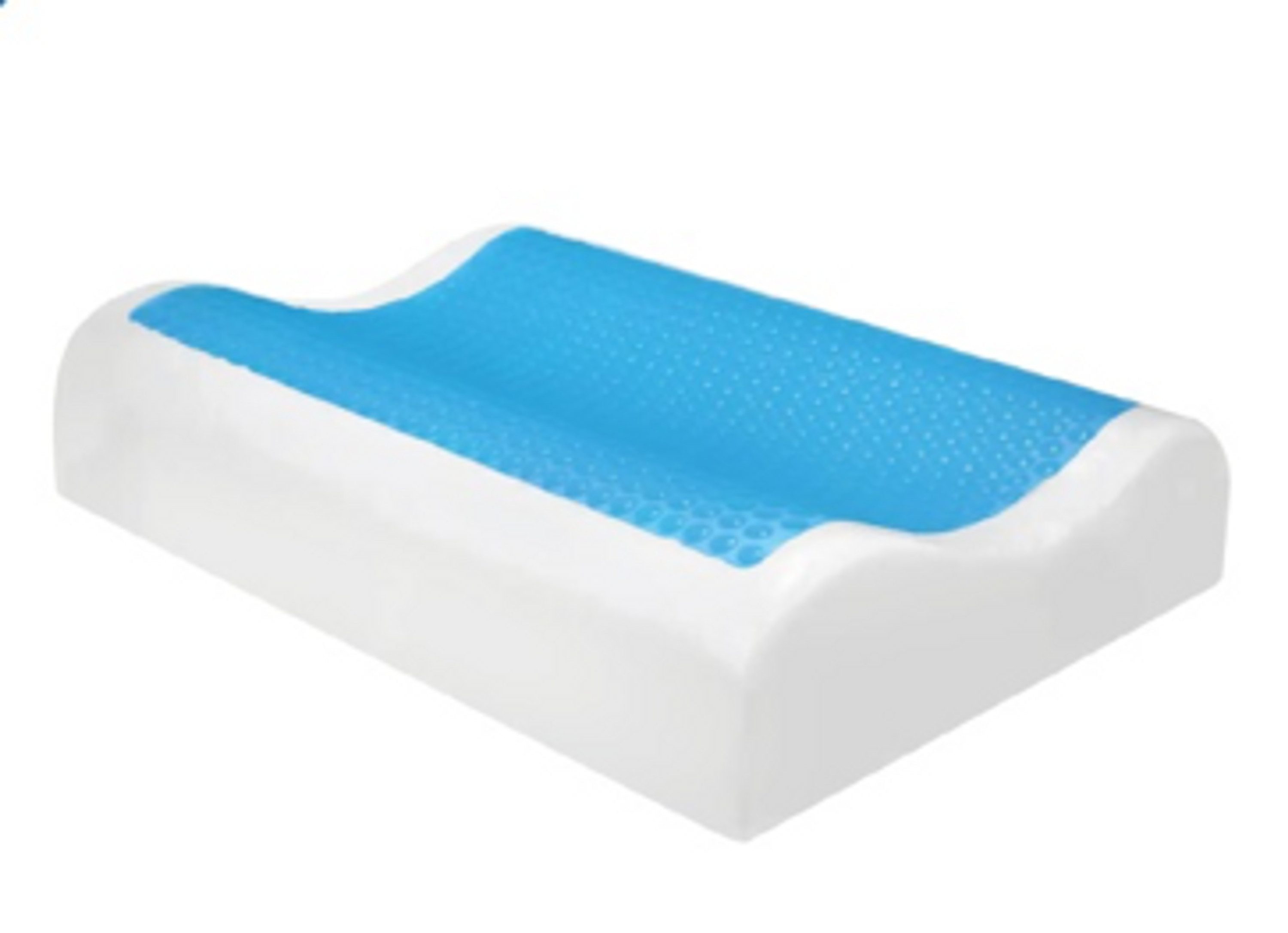 inter Kopfkissen Visco Nackenstützkissen mit Gel-Technologie 60x40 cm Kissen, Füllung: 100% Visko, Bezug: Viscose, Seitenschläfer, Rückenschläfer, Bauchschläfer, Spar Set, 1 Tlg., Orthopädisch, Kühlend / Gel, Waschbarer Bezug, Allergikergeeignet
