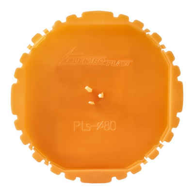 Elektro-Plast Kabelbox Putzdeckel Signaldeckel Ø80mm orange für Schalterdosen 50 Stück Dosenabdeckung