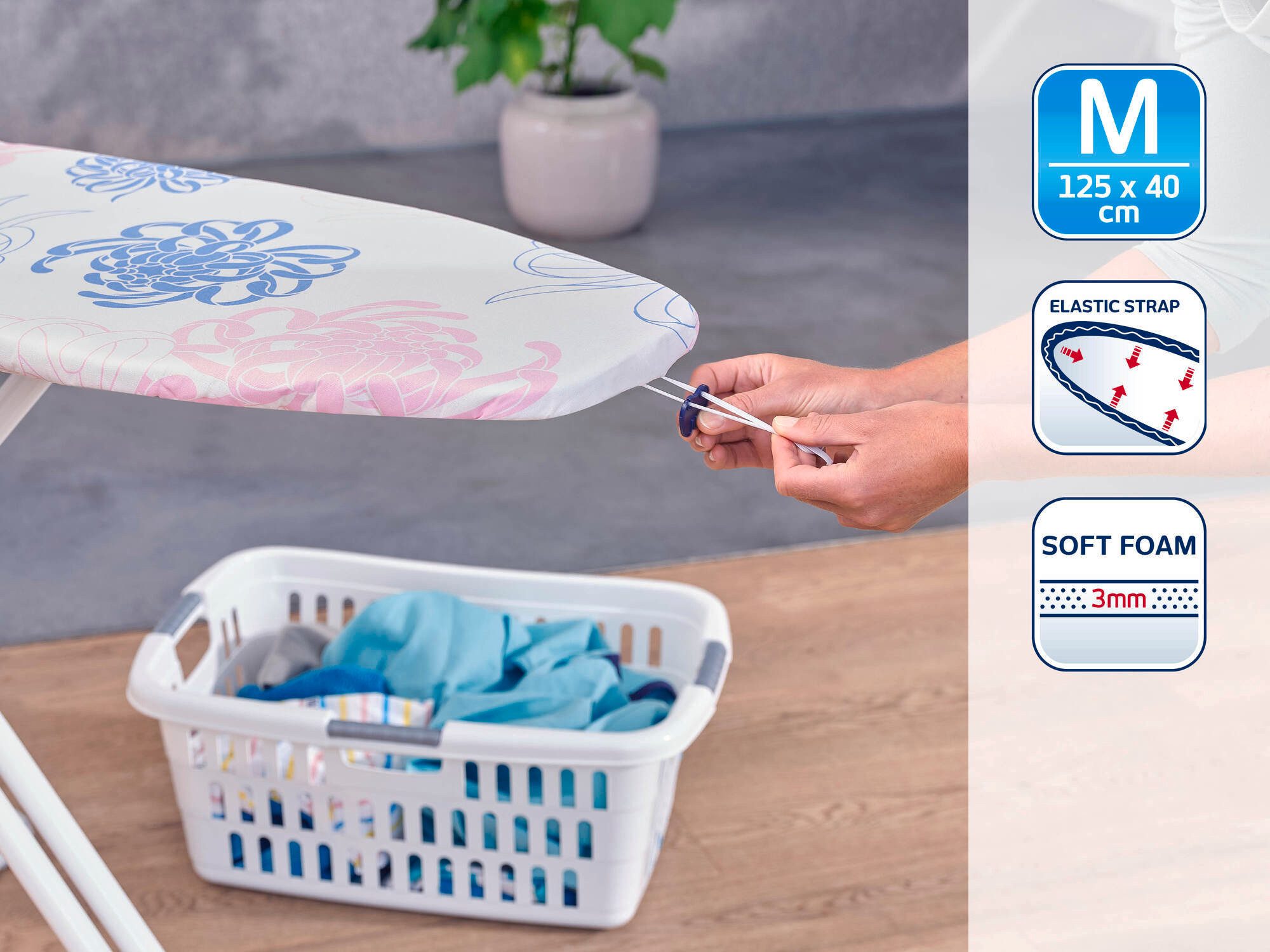Leifheit Ersatz-Bügelbrettbezug Bügeltischbezug Cotton Classic M, günstig online kaufen