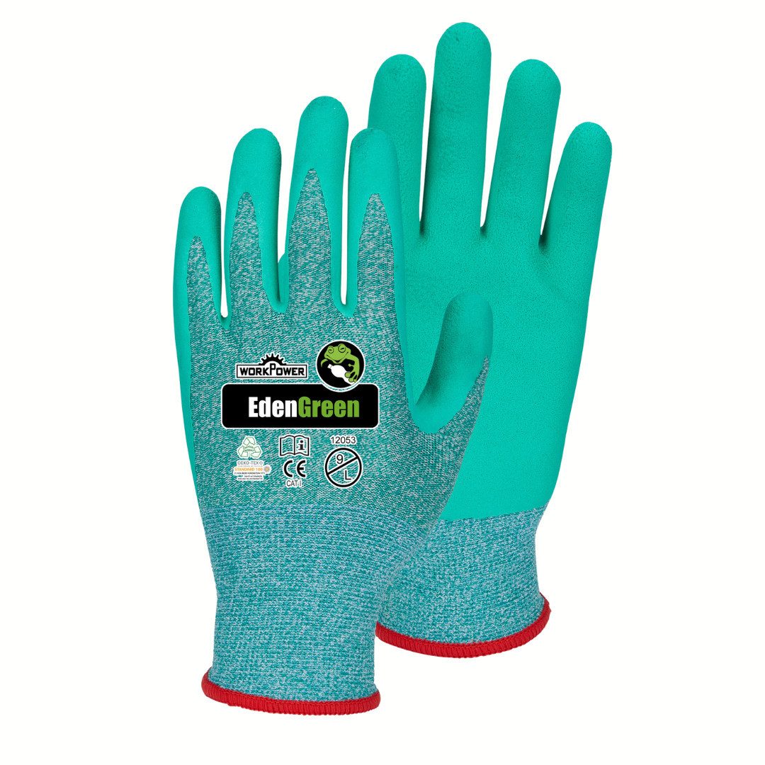 Workpower Gartenhandschuhe Eden Green atmungsaktiv, hoher Grip, nachhaltig