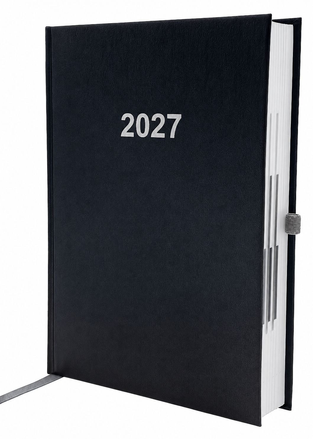 ADINA Buchkalender 2027 ADINA Buchkalender Chefplaner A5 schwarz 1 Tag 1 Seite
