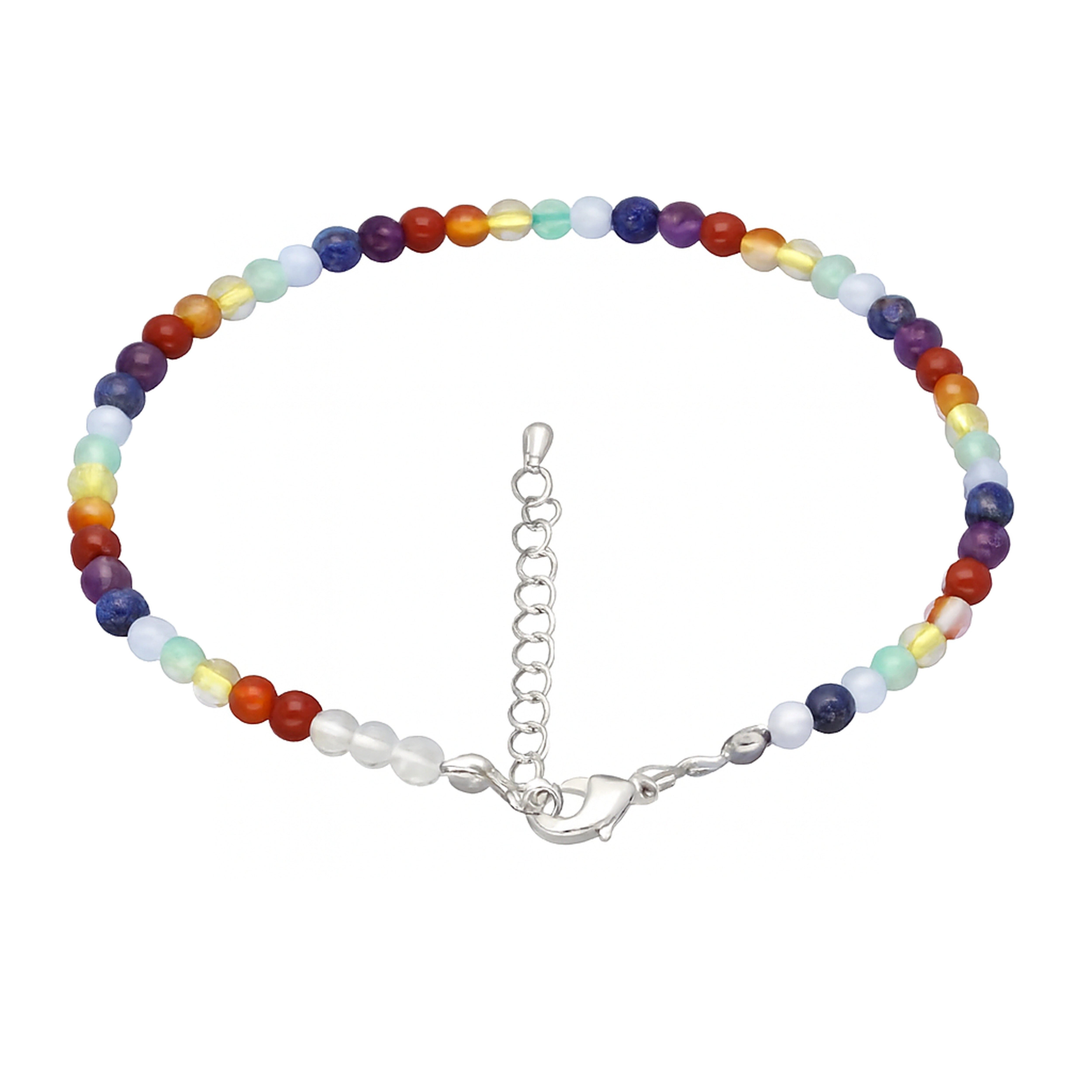 Lebensquelle Plus Klangchakra Set Chakra Fußkettchen, 4 mm
