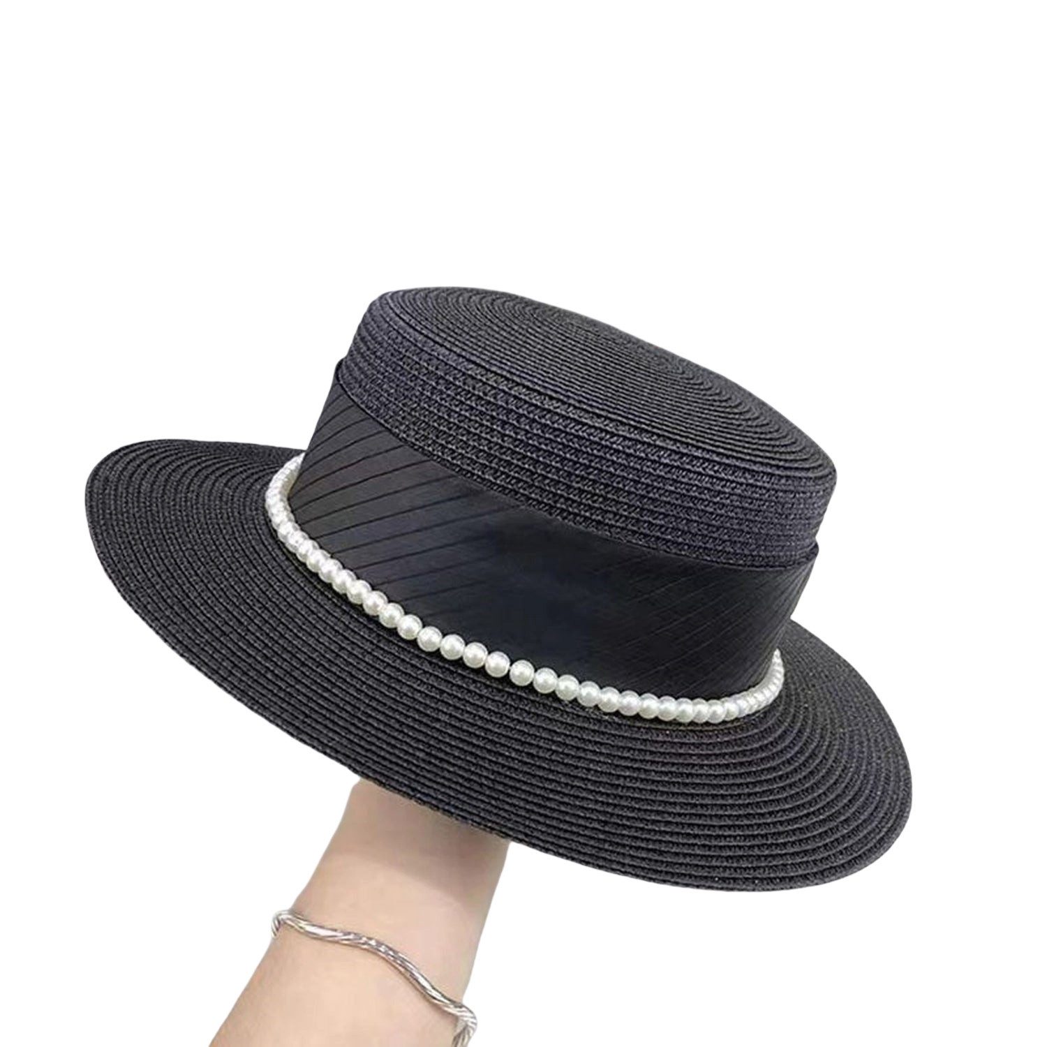 YRIIOMO Sonnenhut Eleganter Strohhut, Damen-Sonnenhut mit günstig online kaufen