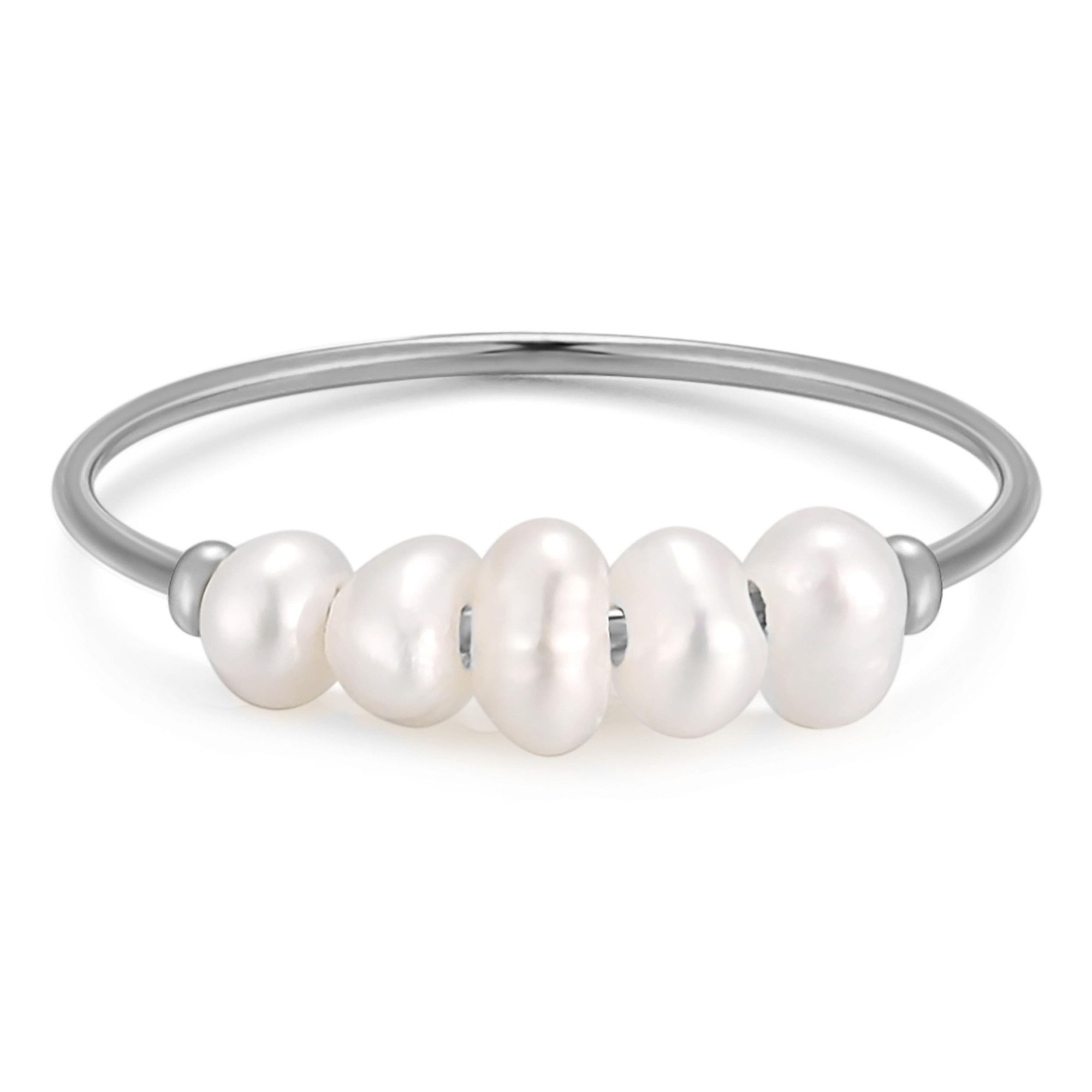 Kim Johanson Perlenring Mare in Gold & Silber (1-tlg), mit Süßwasserzuchtpe günstig online kaufen