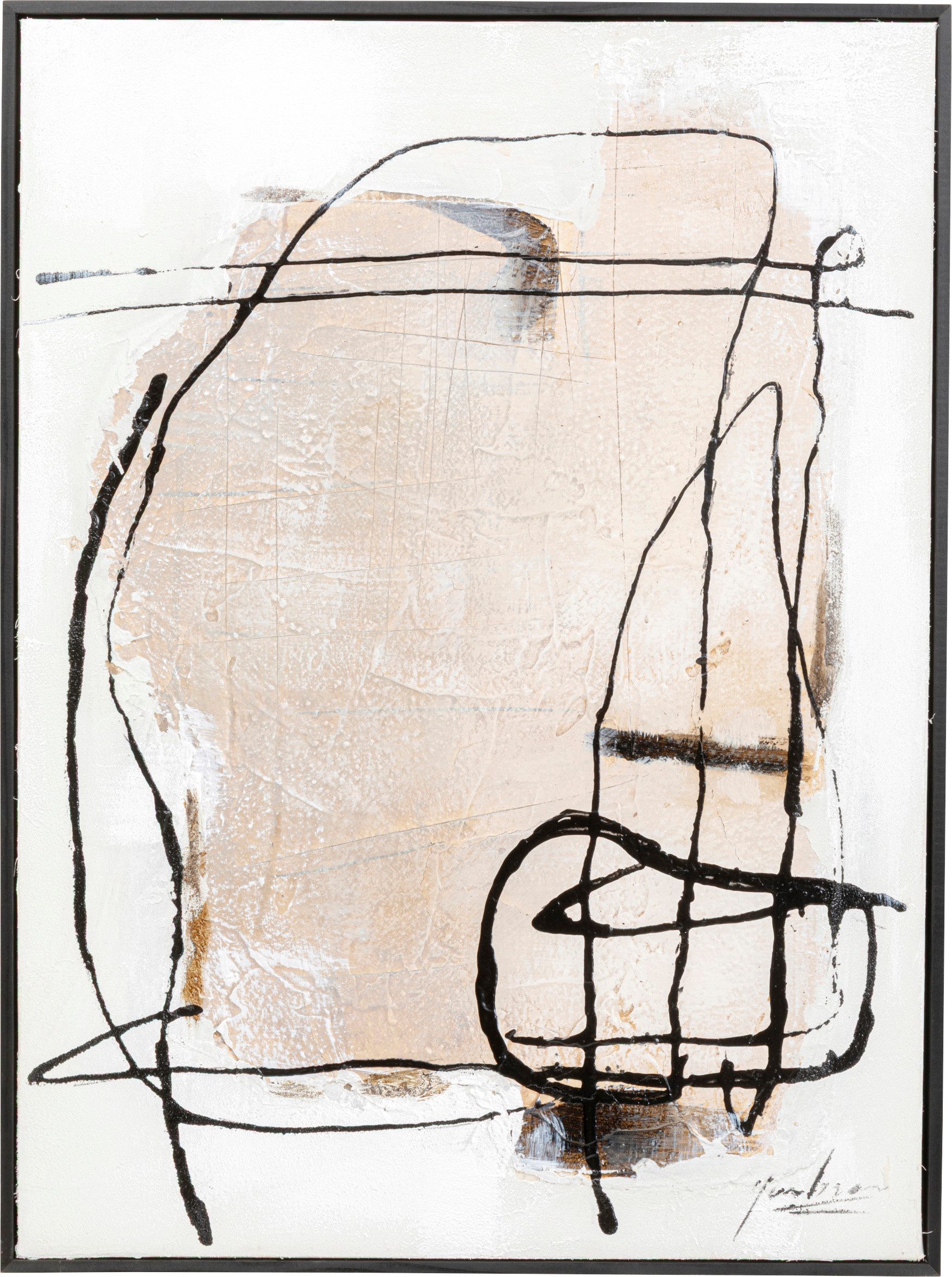 Kare Design Bild mit Rahmen Gerahmtes Bild Dust 55x75cm