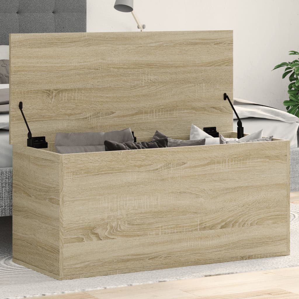 vidaXL Truhe 100 x 42 x 46 cm Holzkiste Box Truhe Lagerkiste Aufbewahrungsbox mit D