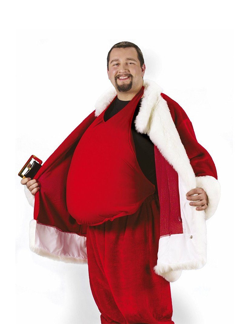Fun World Kostüm Weihnachtsmann Bauch - falscher Santa Kostüm Bauch