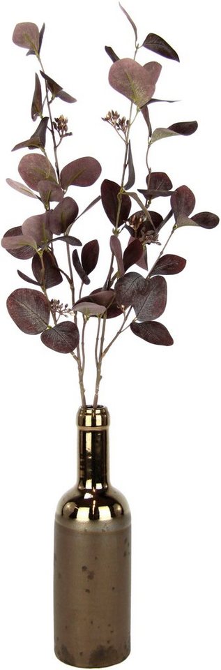 Kunstzweig Eukalyptus, I.GE.A., Höhe 74 cm, In Keramikvase