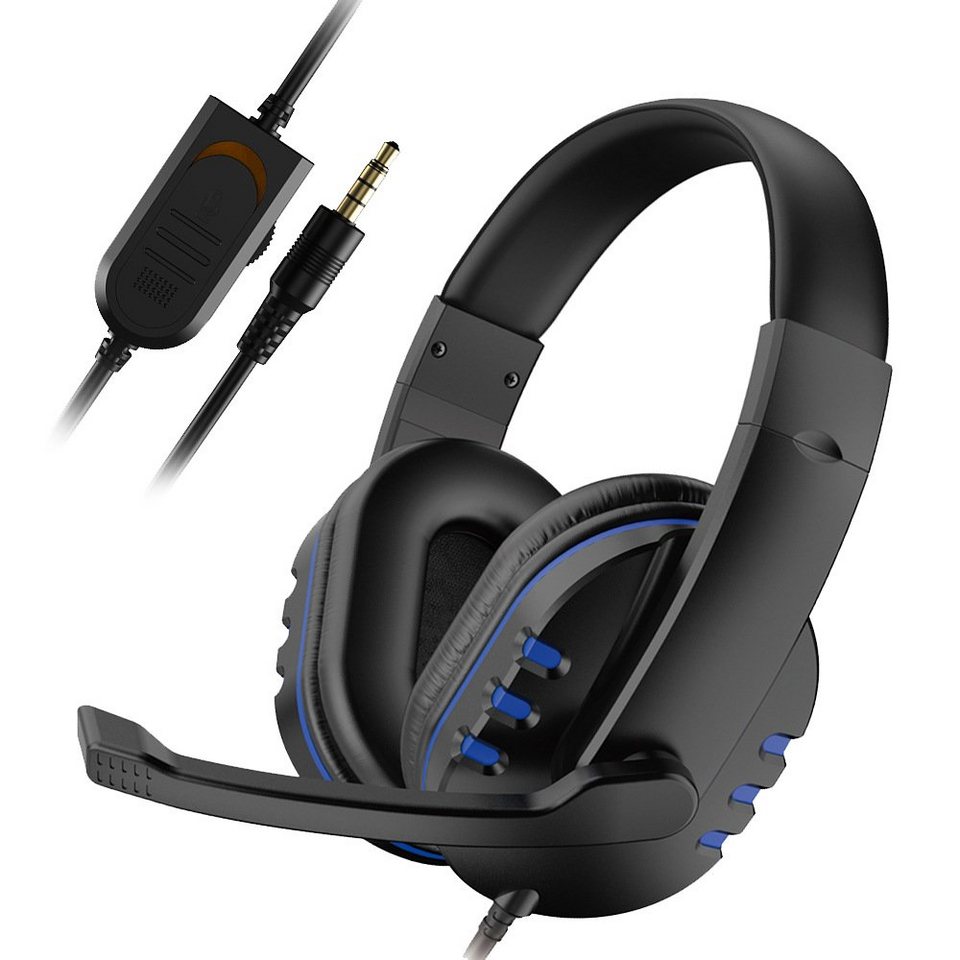 GelldG Gaming Headset für PS4 PS5 PC Xbox One, PS4 Headset mit Mikrofon  Gaming-Headset