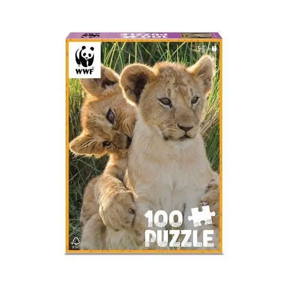 BrainBox Puzzle Ambassador - Löwenjungen 100 Teile, 100 Puzzleteile