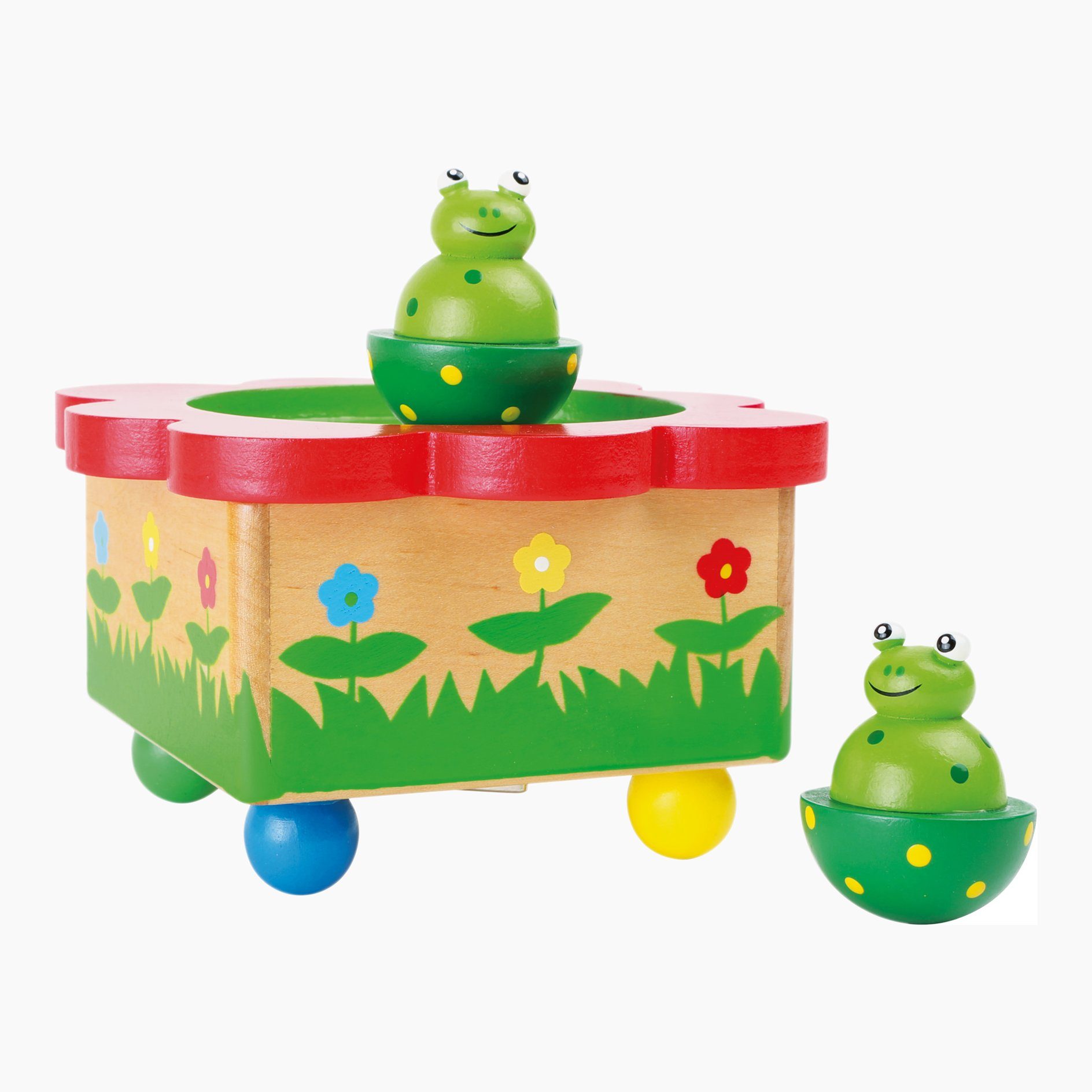 Small Foot Spieluhr Spieluhr Froschteich, (packung, 1-tlg), von Kindern leicht zu bedienen.