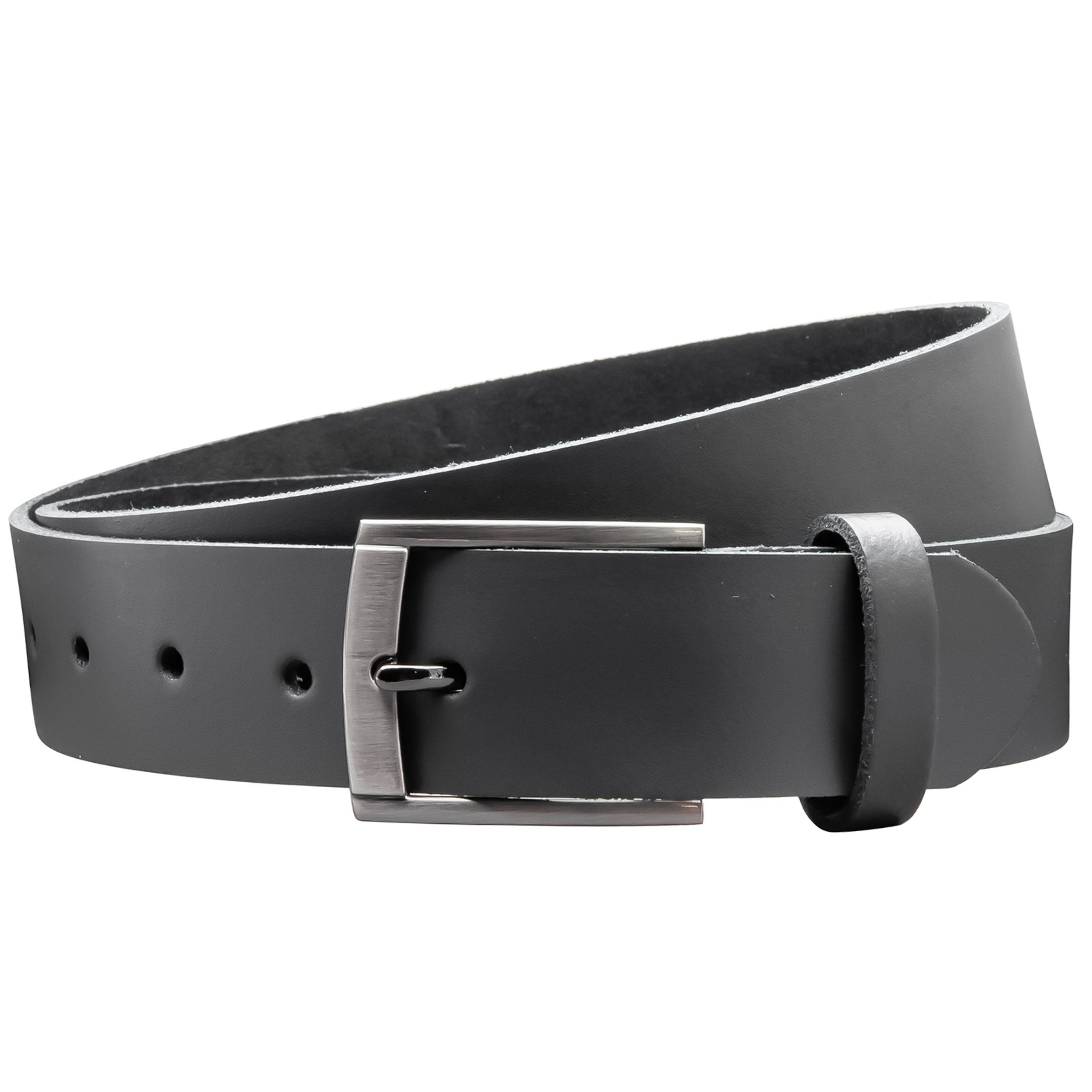 COLOGNEBELT Ledergürtel OM418-SL-Grau MADE IN GERMANY, Grau, Kürzbar, 100 % günstig online kaufen