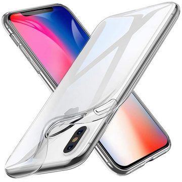 CoolGadget Handyhülle Transparent Ultra Slim Case für Apple iPhone X/XS 5,8 Zoll, Silikon Hülle Dünne Schutzhülle für iPhone X, iPhone XS Hülle