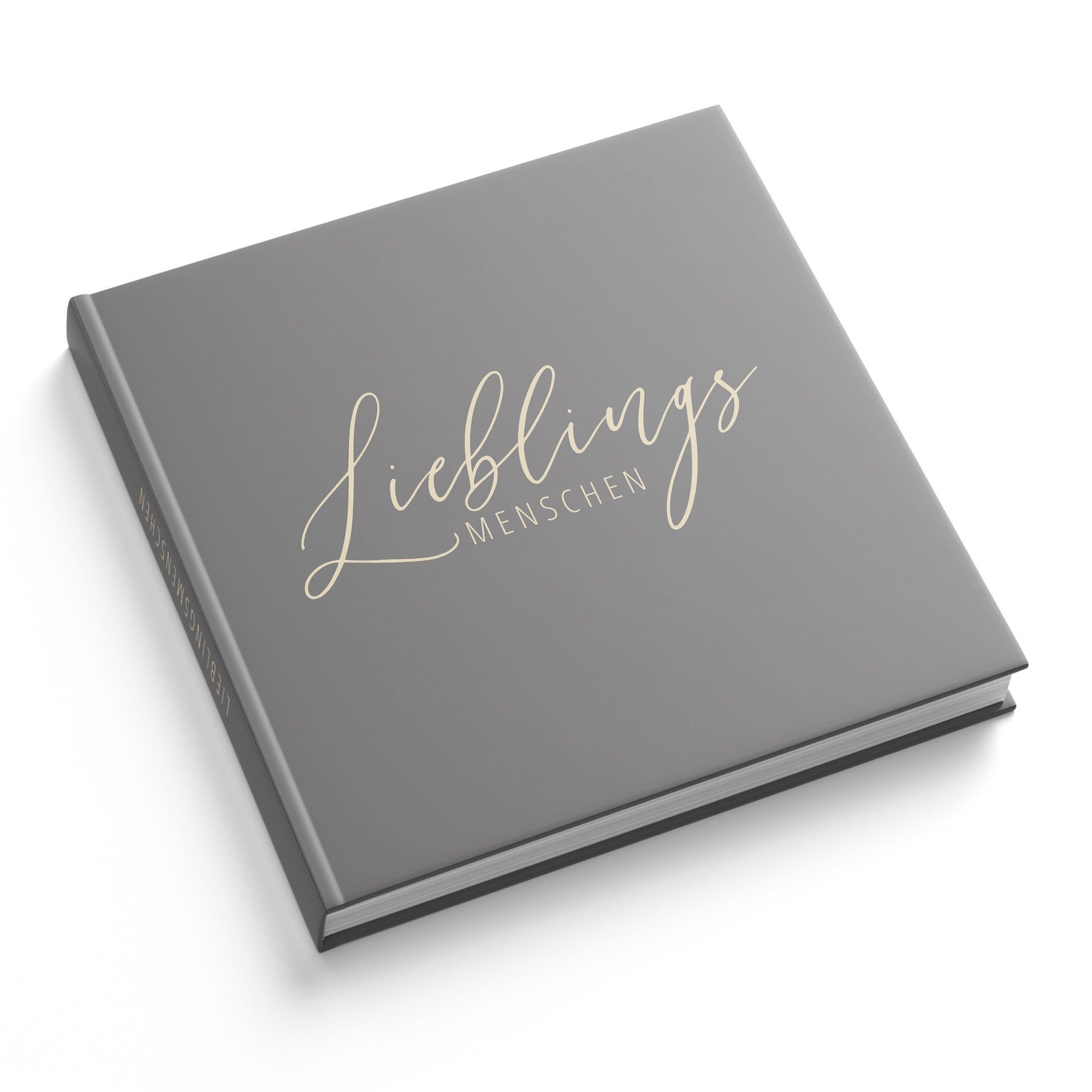 itenga Notizbuch itenga Gästebuch "Lieblingsmenschen" Freundebuch 88 Seiten 21x21cm