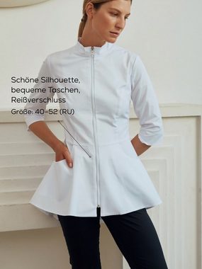 STM Company Kittelschürze Medizinische Bluse mit Schößchen, (3/4 Ärmel), Arbeitskleidung & Berufsbekleidung