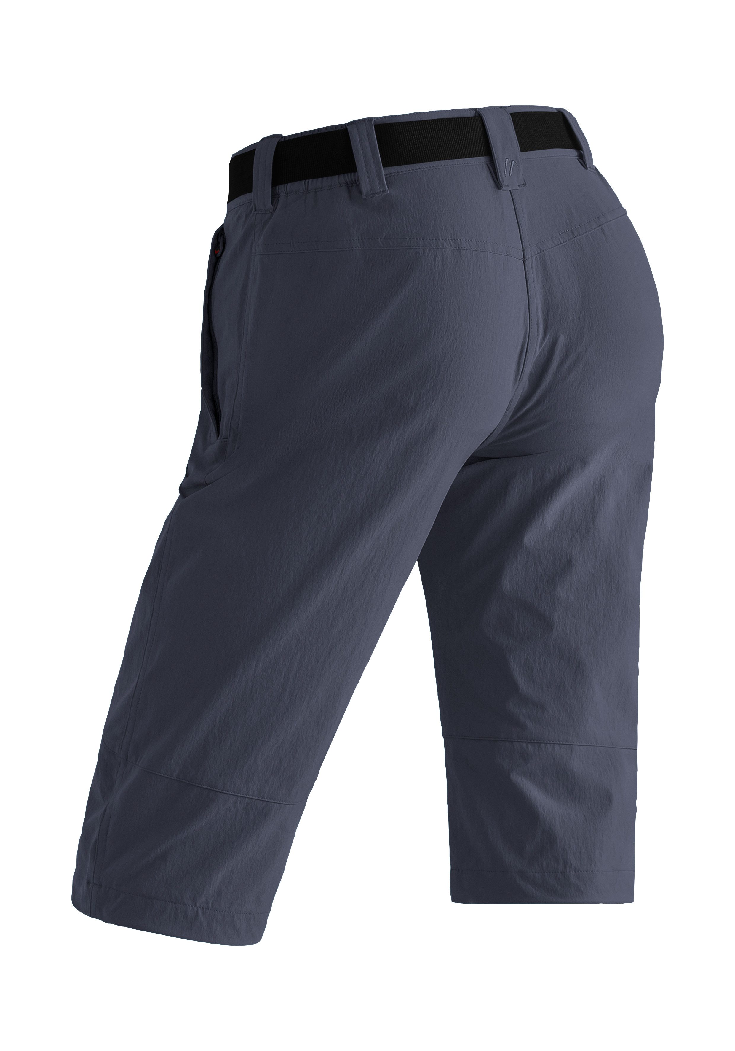 Maier Sports Caprihose Kluane Damen Shorts, kurze Wanderhose, Outdoorhose mit 2 Taschen, Regular Fit