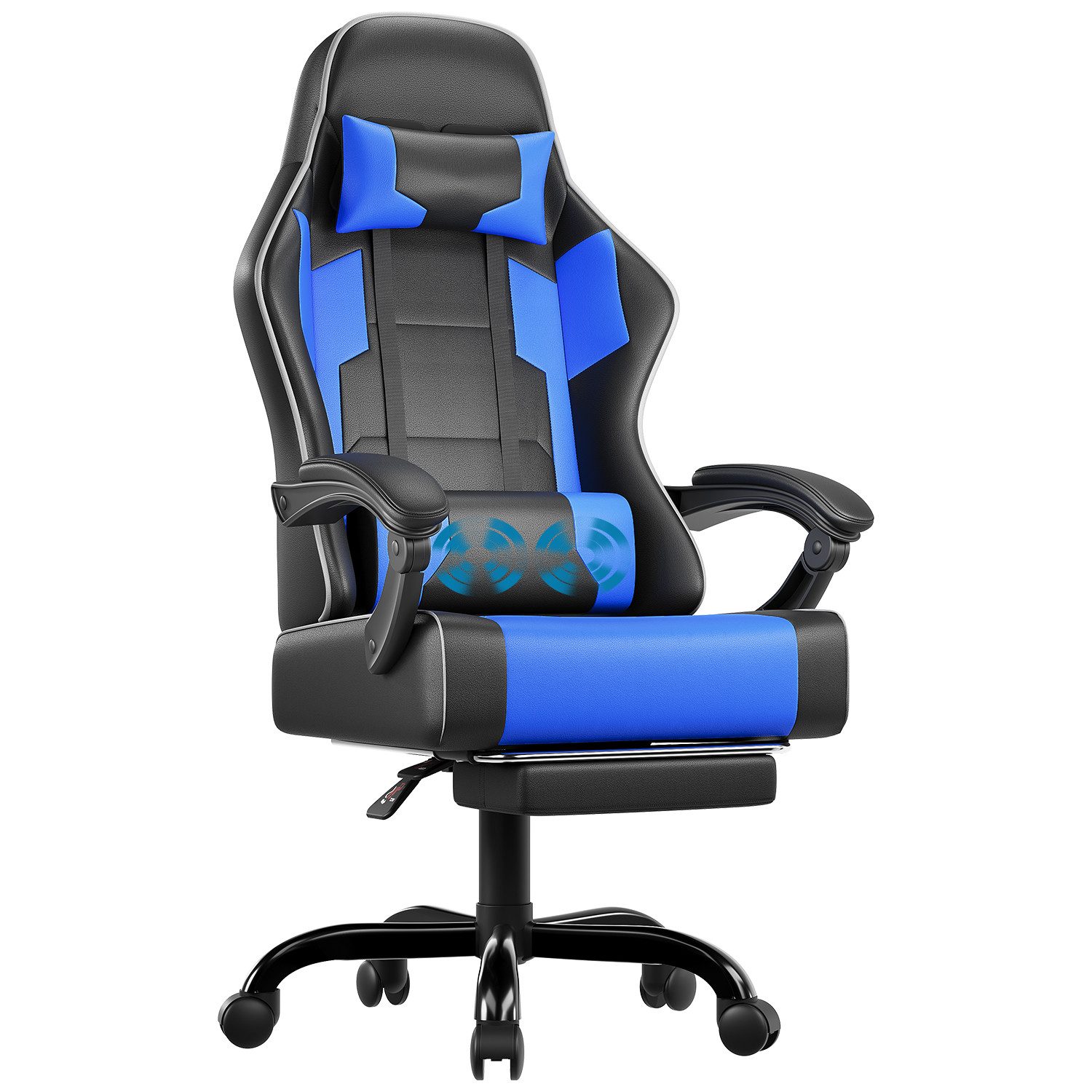 HOMALL Gaming-Stuhl Bürostuhl mit Massagefunktion, Fußstütze, günstig online kaufen