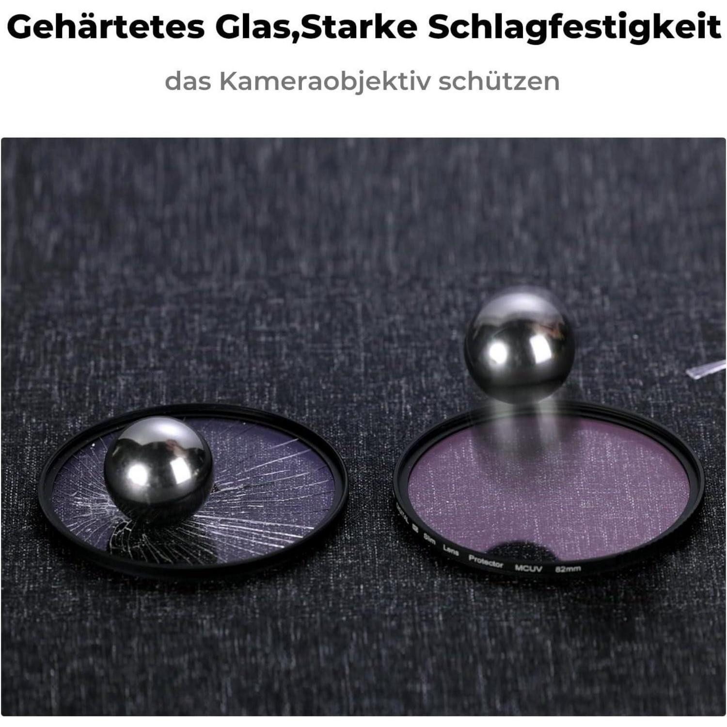 LuxusKollektion UV Filter 52mm 9H Schutz robust Wasserdicht Foto-UV-Filter