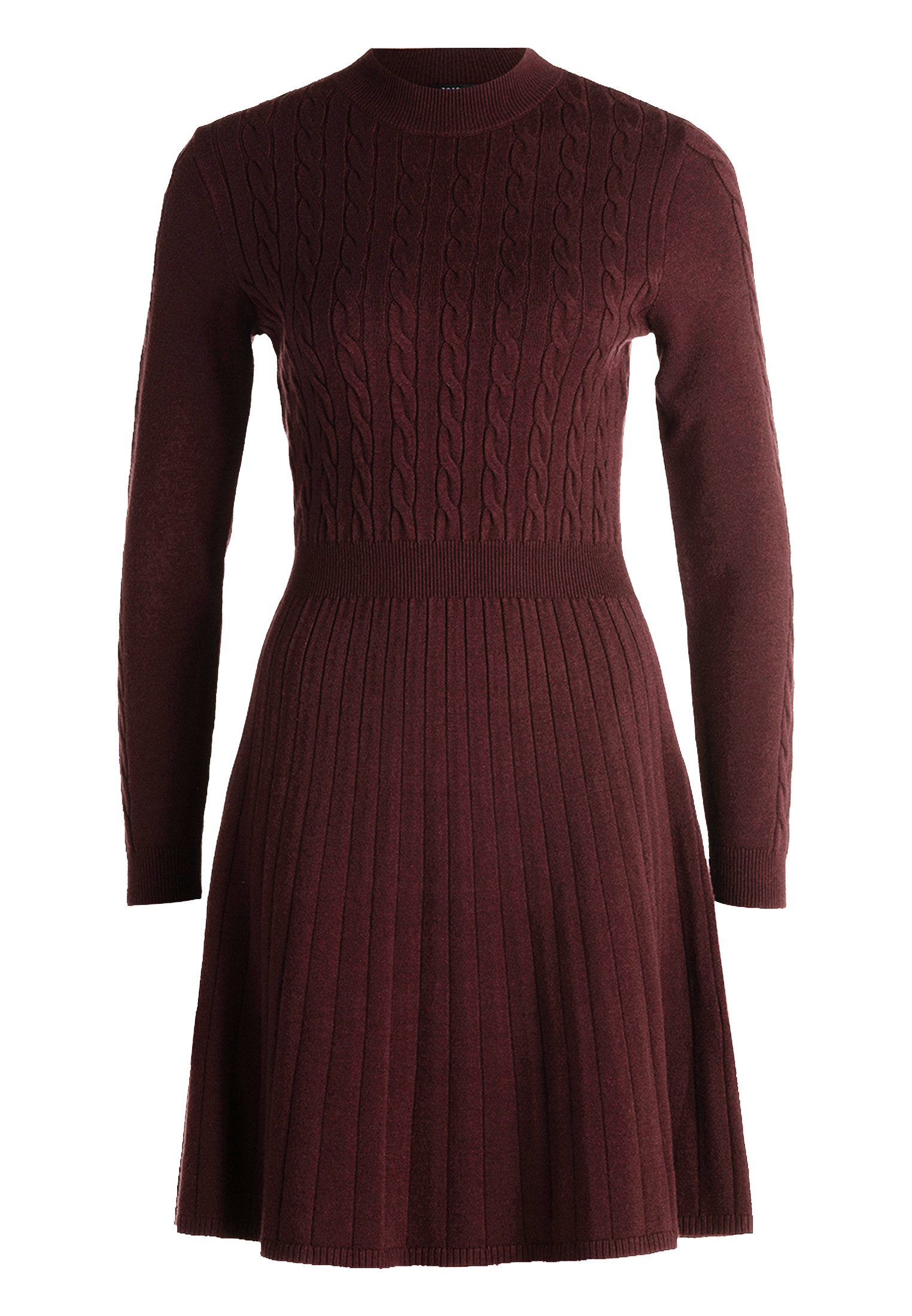 Zero Strickkleid Damen Strickkleid mit Zopfmuster günstig online kaufen