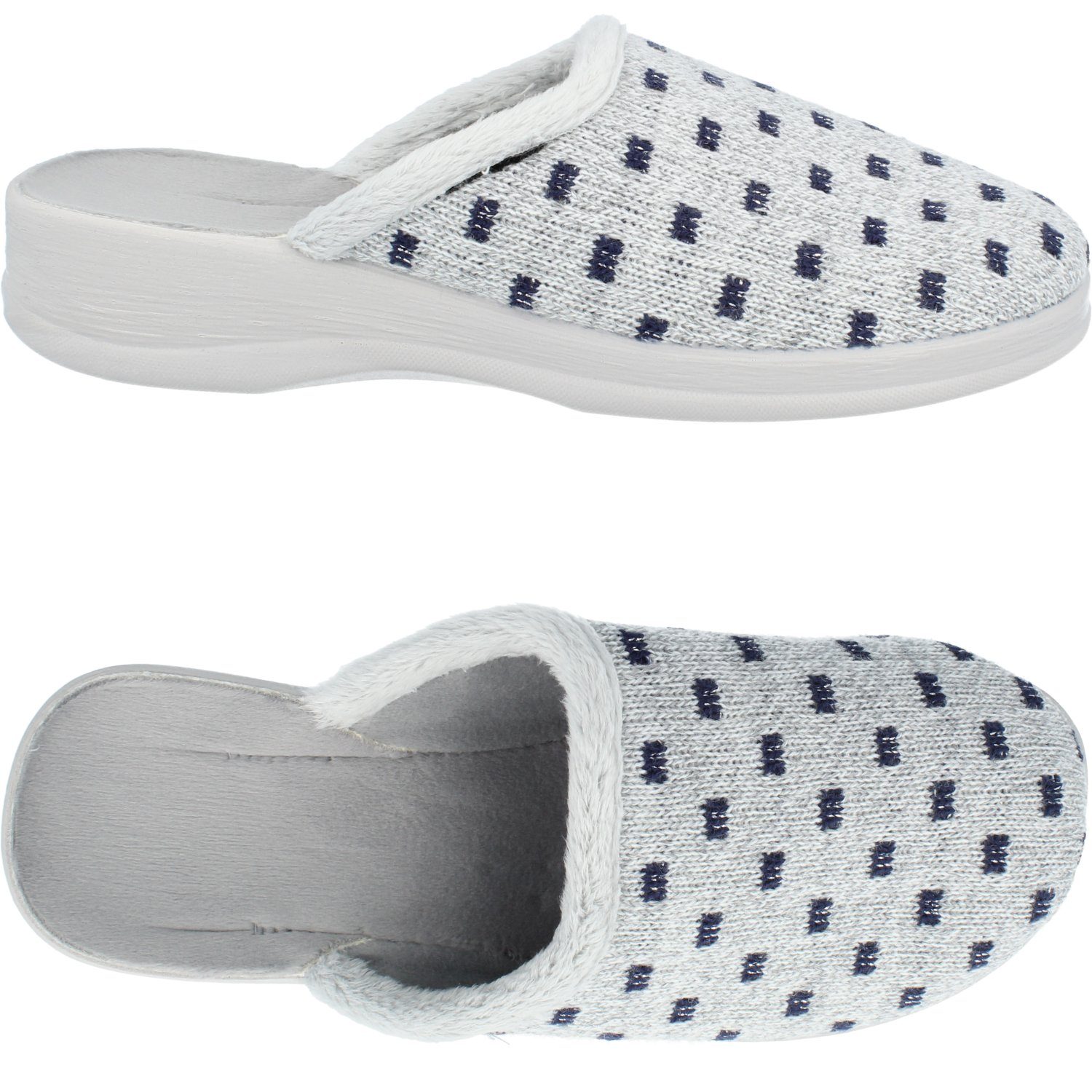Moderne HausSchuhe Clogs mit fester Laufsohle Hausschuh