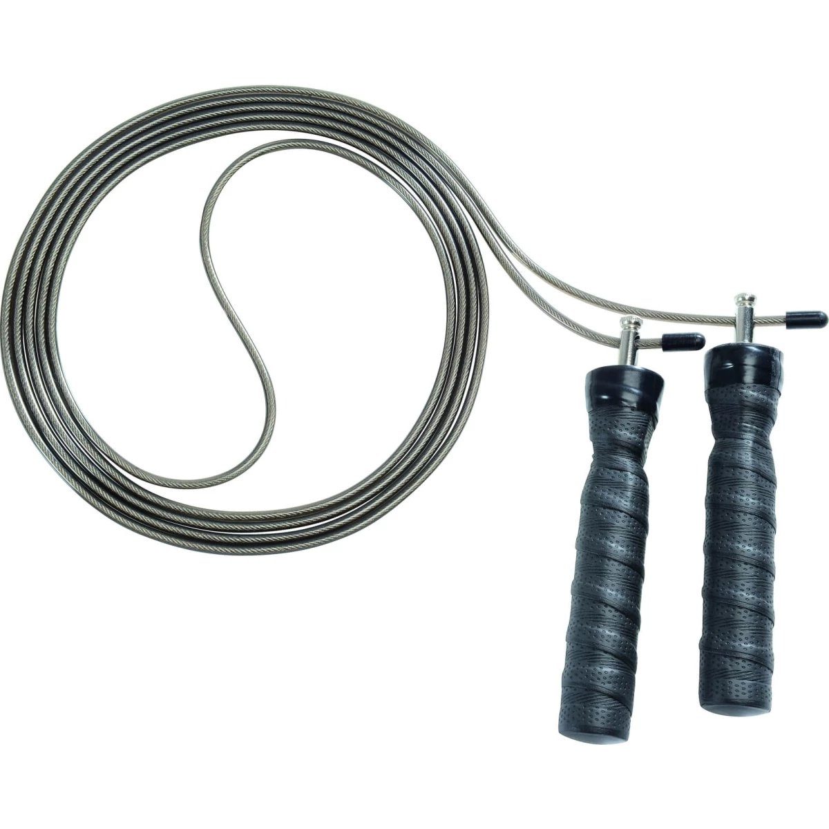 Deuser-Sports Springseil Power Speed Rope Sprungseil Stahldraht Kugellager, 3,00 Meter lang, Sekundenschnelle Anpassung auf optimale Länge - Das Original