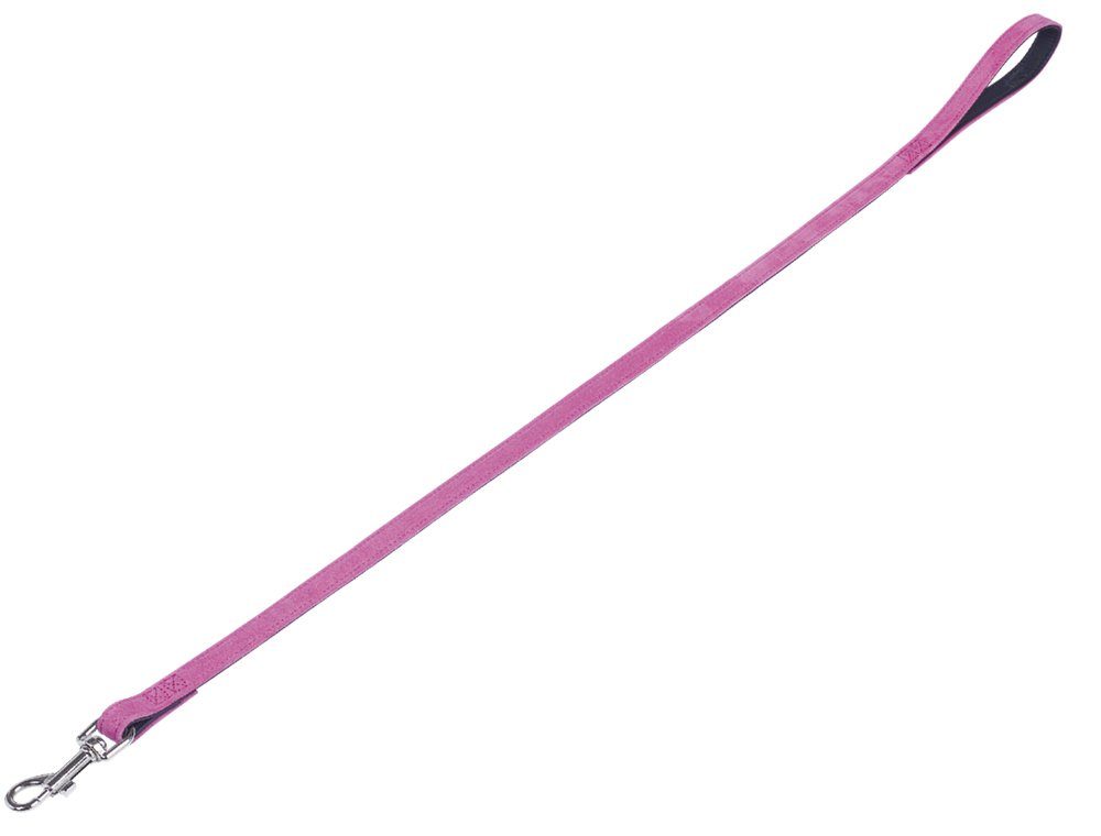 Hundeleine Velours, Veloursleder, aus italienischen Rinderhäuten hergestellt (EU zertifiziert)