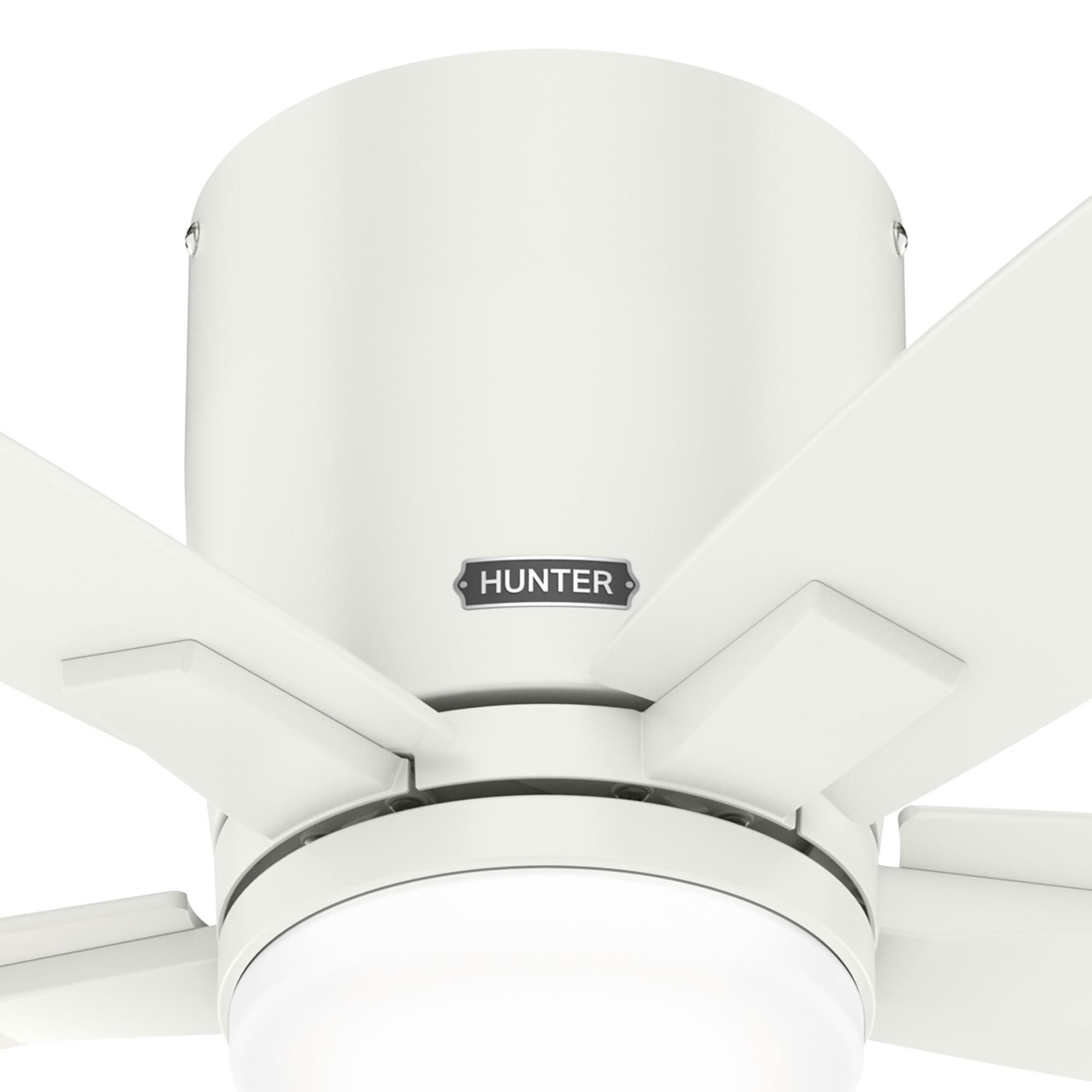 Hunter Deckenventilator Deckenventilator Valencia Weiß mit LED & Fernbedienung, dimmbar