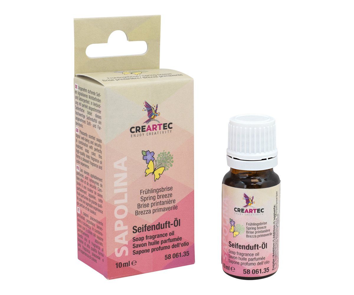 CREARTEC Seifenduftöl Sapolina Duft Frühlingsbriese - 10ml, zur Herstellung von frisch riechender Seife - Made in Germany
