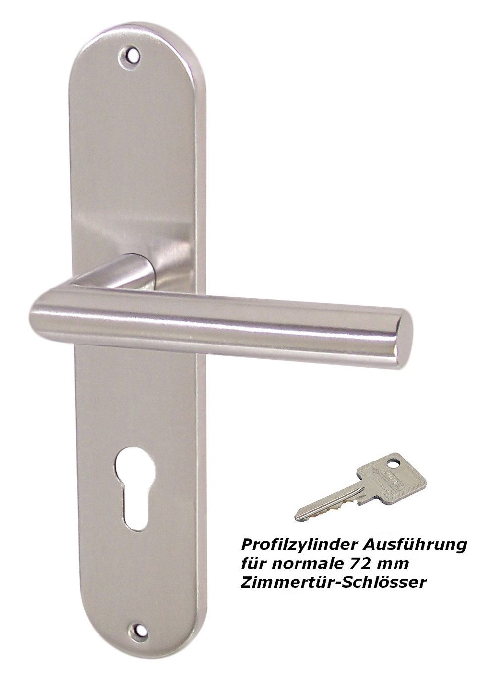 Häusler Onlinehandel GmbH Türbeschlag Edelstahl Türbeschlag TA-1206 Langschild Renovierung Türgriffe, extra breites Schild zur Überdeckung von Farbabweichungen