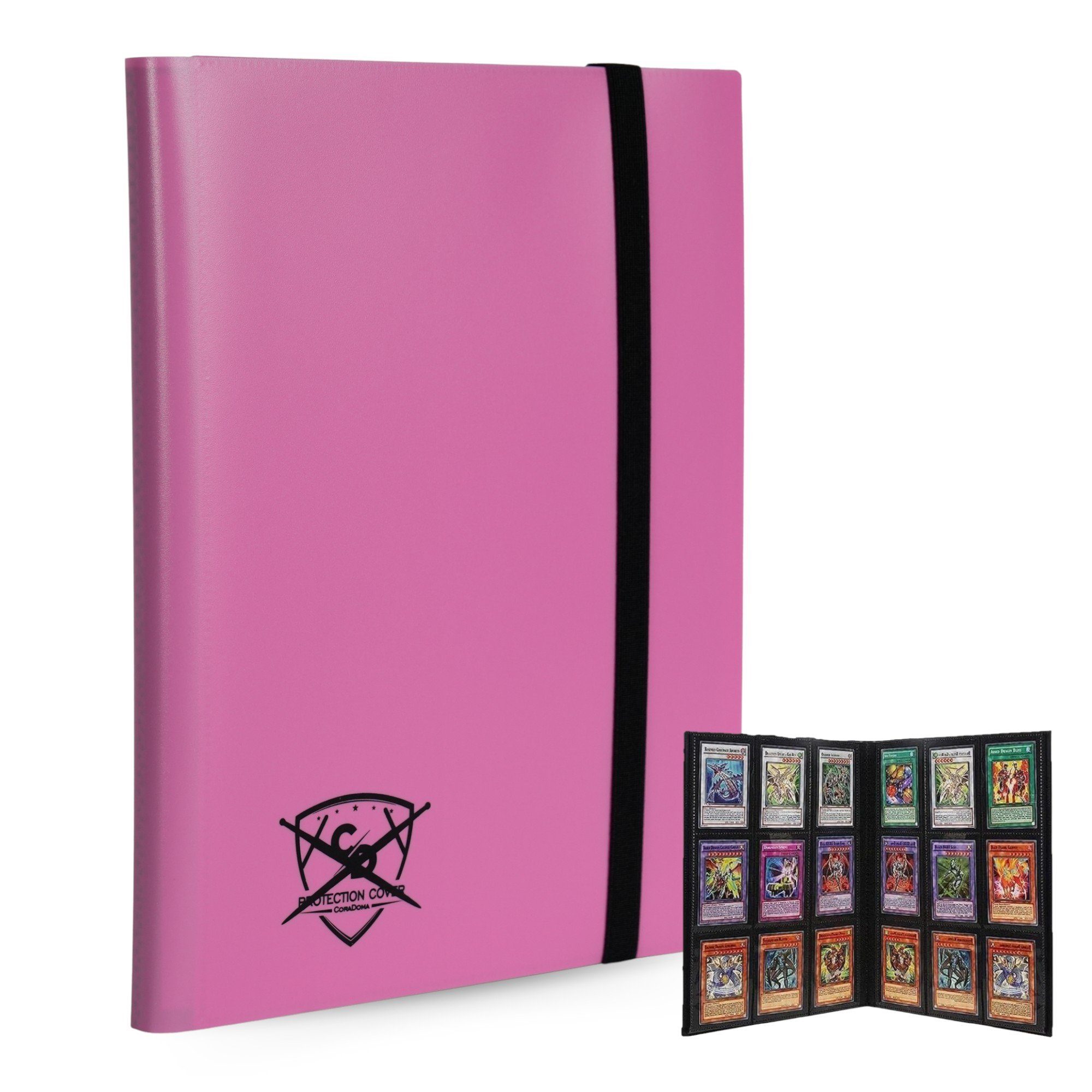 Coradoma Sammelkarte Sammelalbum für 360 Pokemon Karten Pro Card Binder Ordner, 40 Seiten je 9 Karten Portfolio