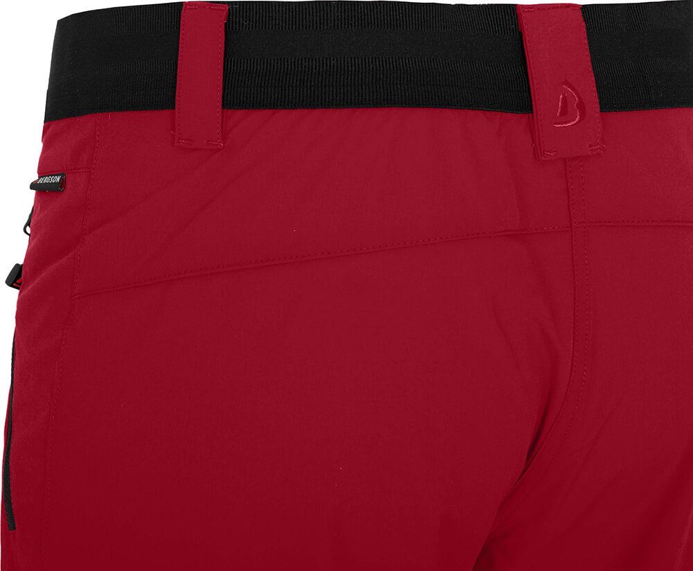 Bergson Outdoorhose VIDAA COMFORT Damen Wanderhose, leicht, elastisch, Kurzgrößen, rot