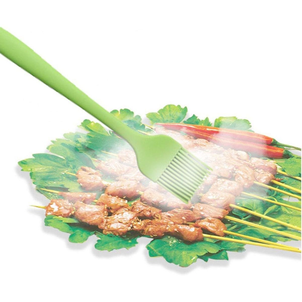 König Design Kochbesteck-Set Silikon Teigschaber Spatel Antihaft Back Schaber Kochset Schneebesen (Set, 5-tlg., 3 x Kochlöffel, 1 x Schneebesen, 1 x Pinsel), Sp – Bild 2 von 5