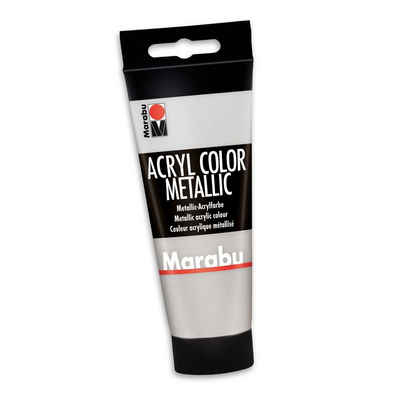 Marabu Acrylfarbe Marabu Acrylfarbe Acryl Color, 100 ml, silber 082