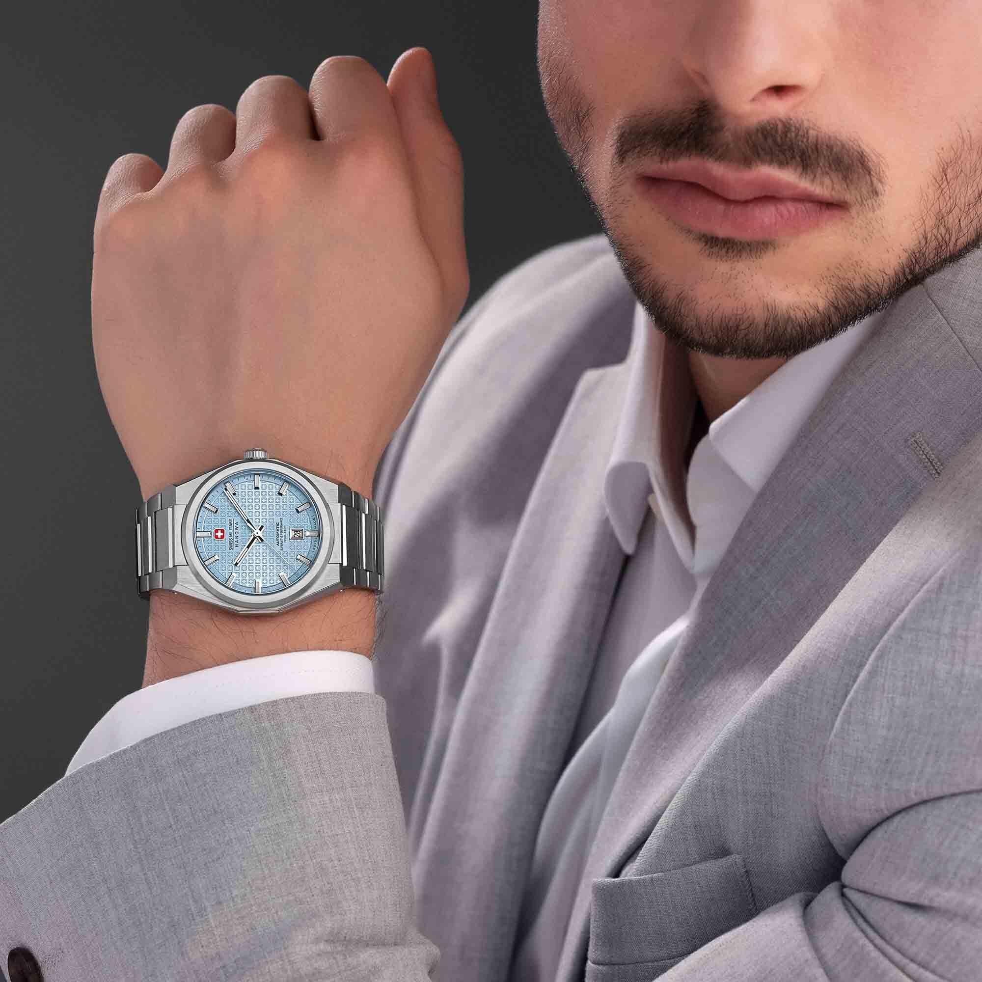 Swiss Military Hanowa Automatikuhr Automatikuhr Herrenuhr 41 mm Automatik Herren