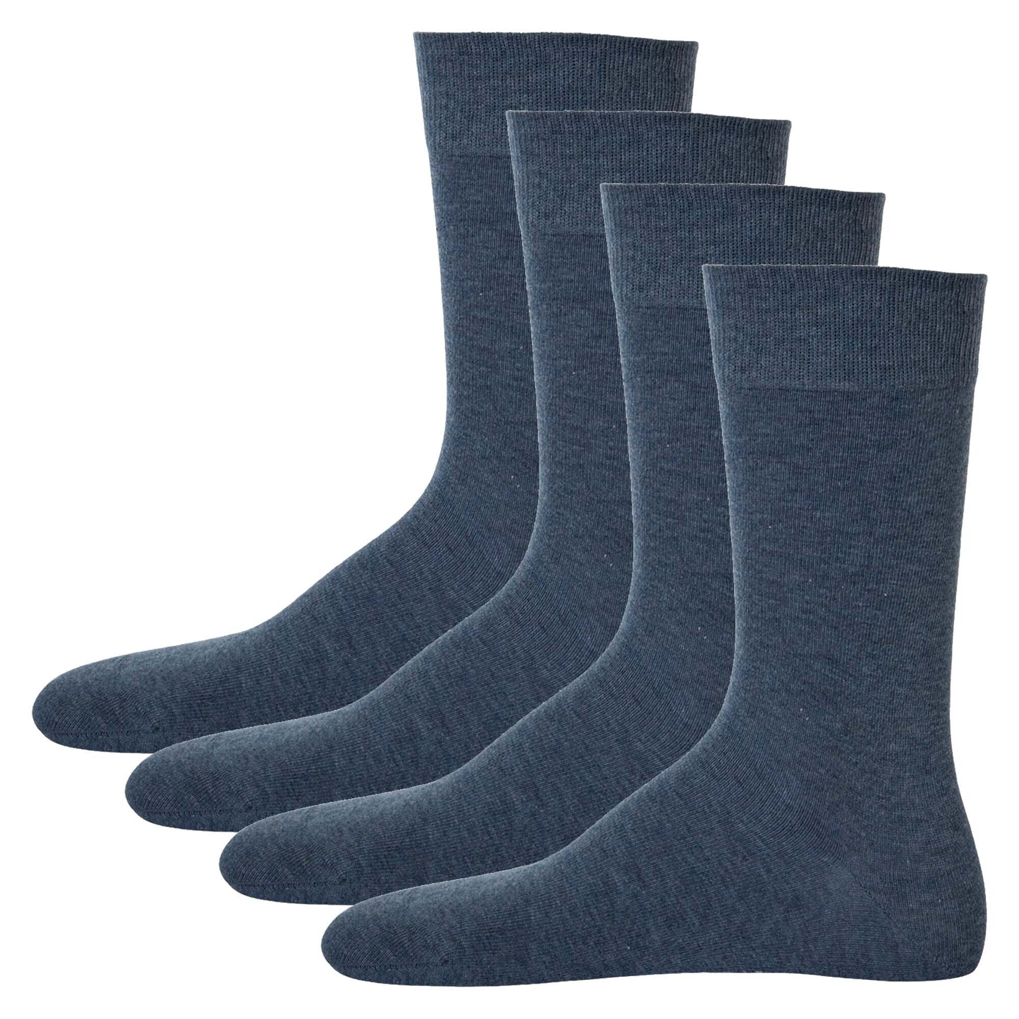 Hudson Kurzsocken 4 Paar Herren Socken - Only 4-Pack, Strumpf Jeans Melange