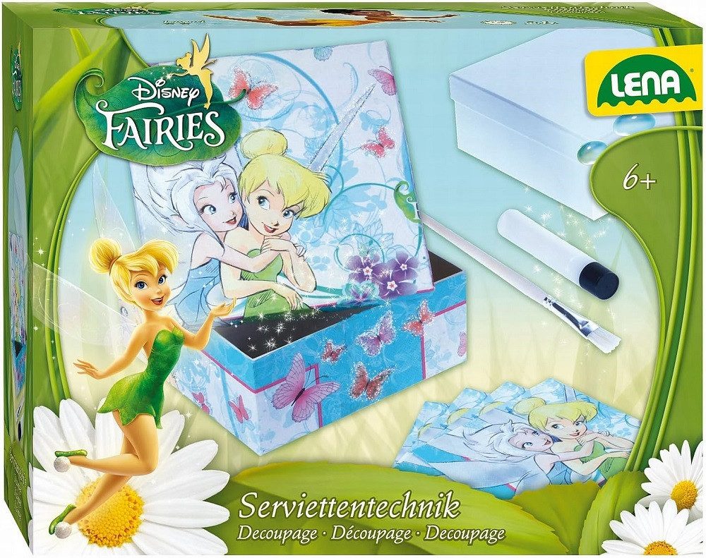 Lena® Papierserviette Fee, Decoupage Serviettentechnik Tinkerbell, Disney Fairies, Bastelartikel, Bastel Set, Kollektion, Geschenke
