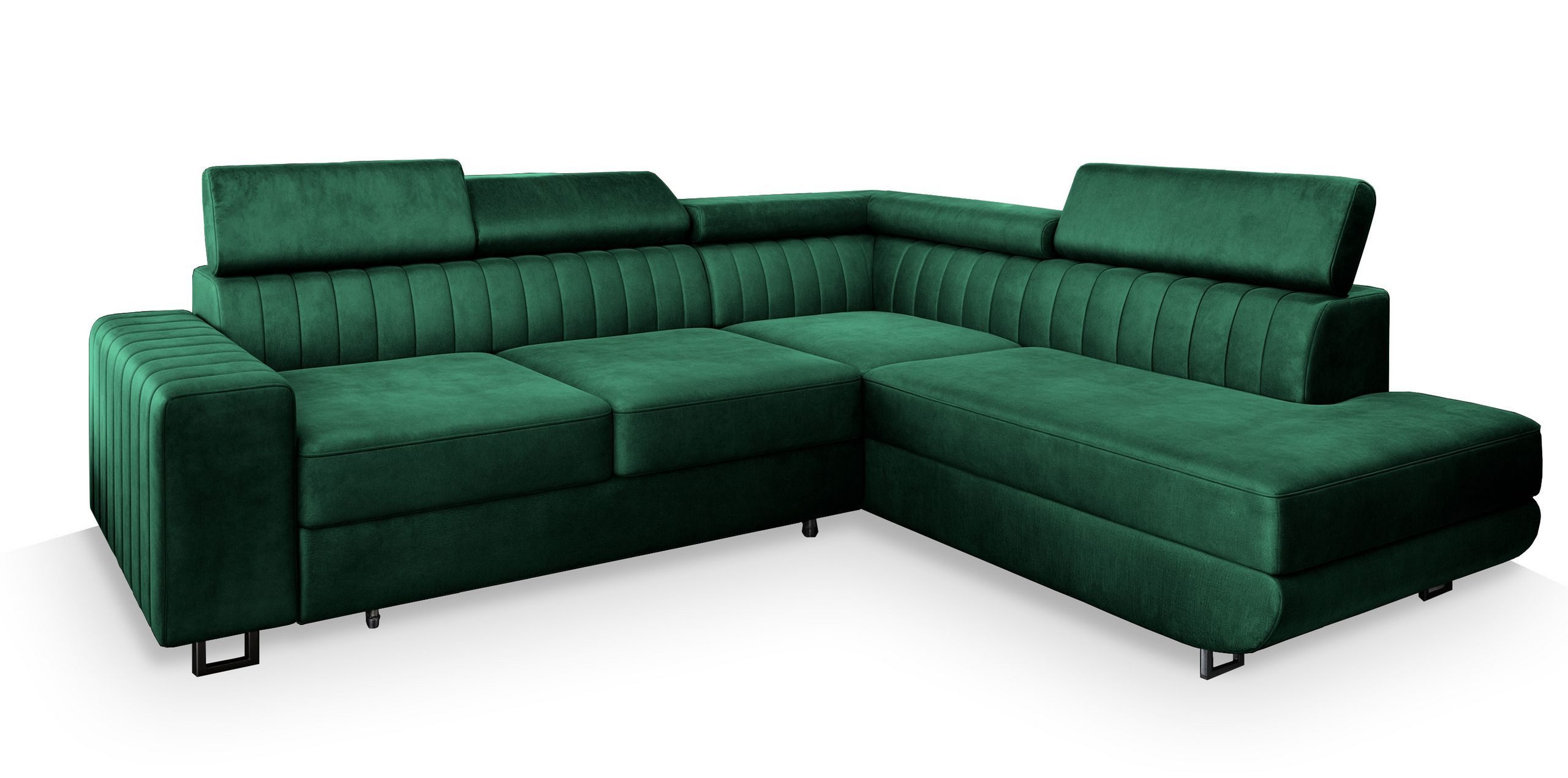 Masseno Ecksofa NOLA mit Schlaffunktion L-Form, Sofa mit Bettkasten günstig online kaufen