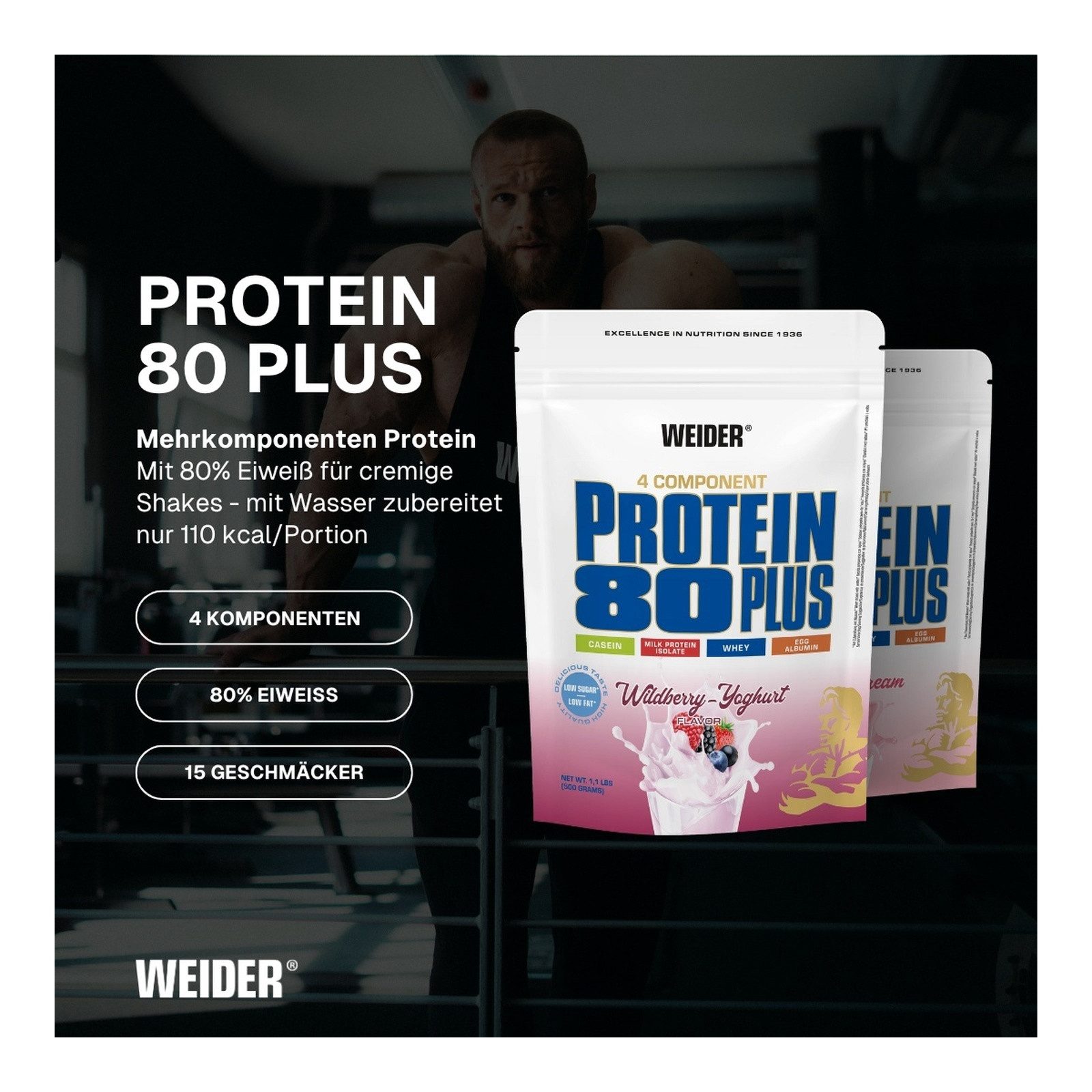 WEIDER® Weider Protein 80 Plus Pulver, 500 g
