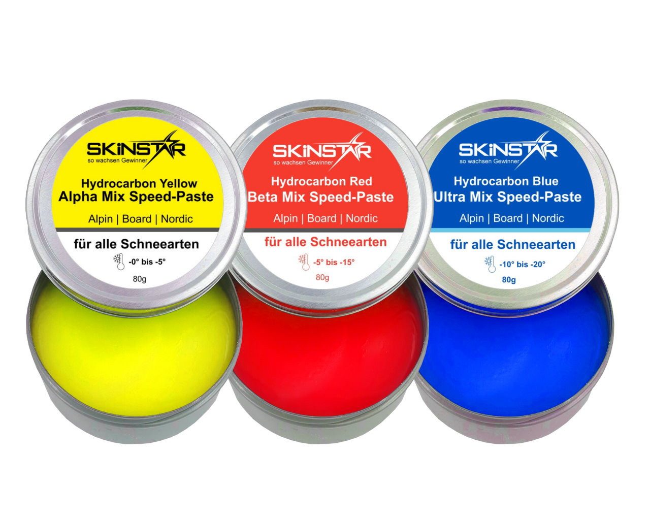 SkinStar Ski SkinStar Hydrocarbon Alpha-Beta-Ultra Mix Speed-Paste Skiwax Skiwachs