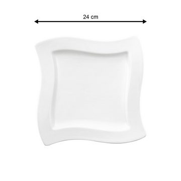 Villeroy & Boch Frühstücksteller NewWave Frühstücksteller ø 24 cm 4er Set, (4 St)