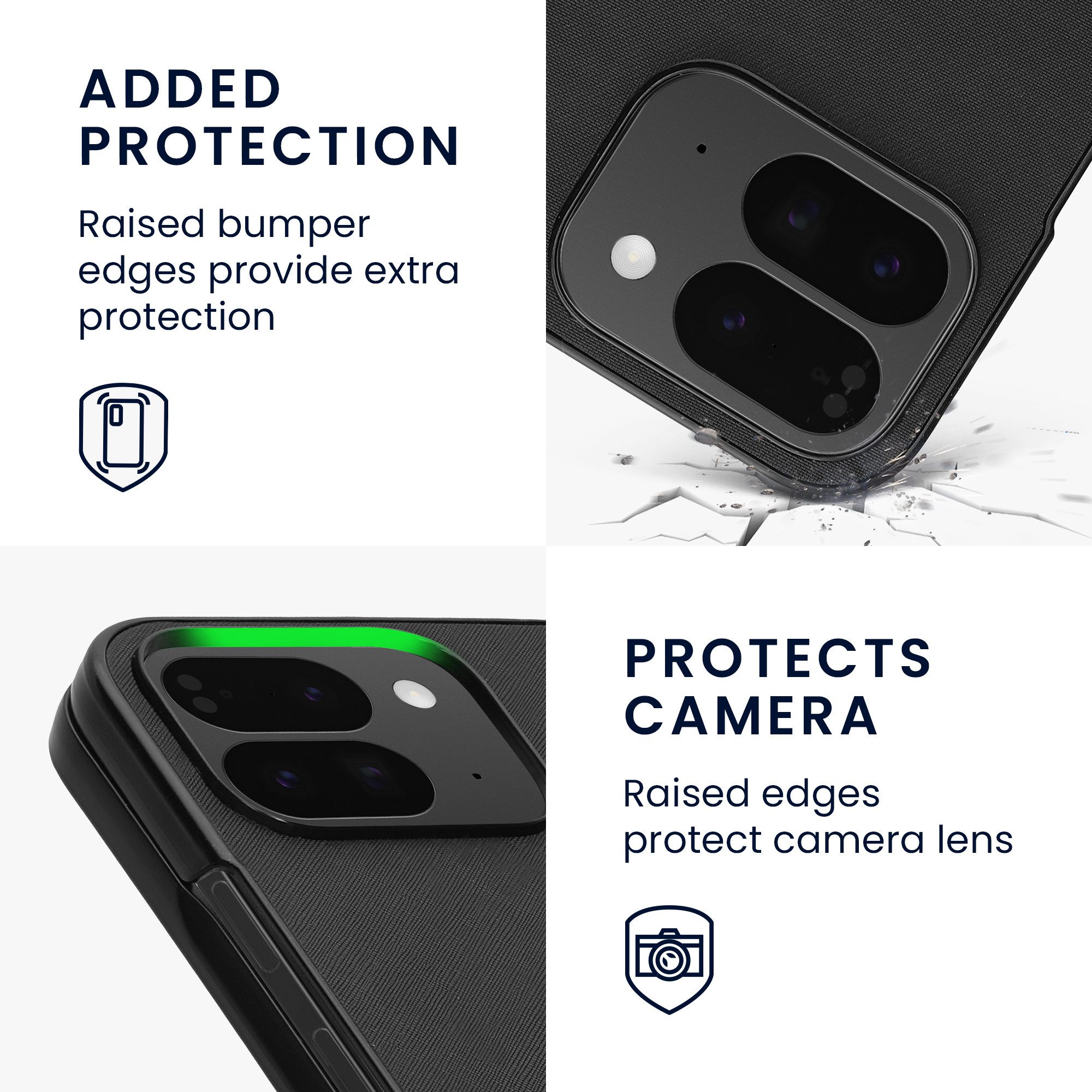 kwmobile Smartphone-Hülle Flip Hardcase für Google Pixel 10 Pro Fold, Hülle für Foldable Handy - Handyhülle