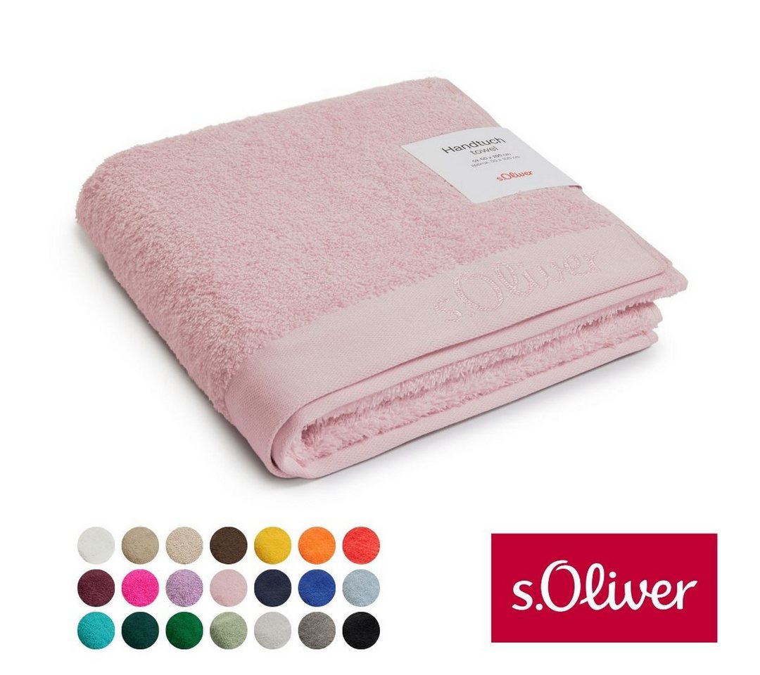 s.Oliver Handtuch s.Oliver, Premium Qualität, 600 gr/m², auch als Sets erhältlich, Walkfrottier (1-St), große Farbauswahl, auch als Duschtuch, Waschhandschuh, Gästetuch