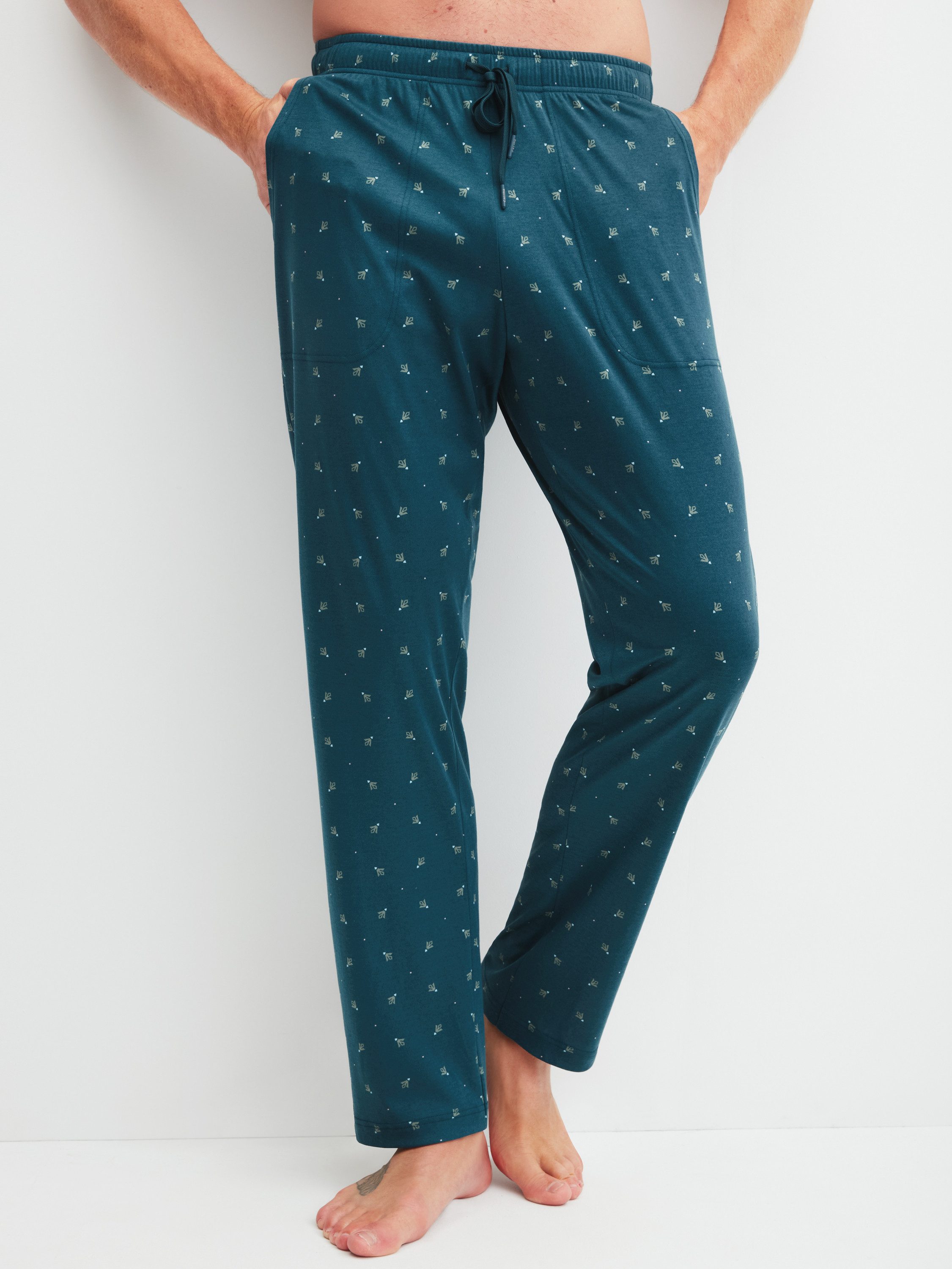 CALIDA Pyjamahose RMX Sleep Free Herren (1-tlg) Seitentaschen, temperaturausgleichend, atmungsaktiv, leichter Stoff