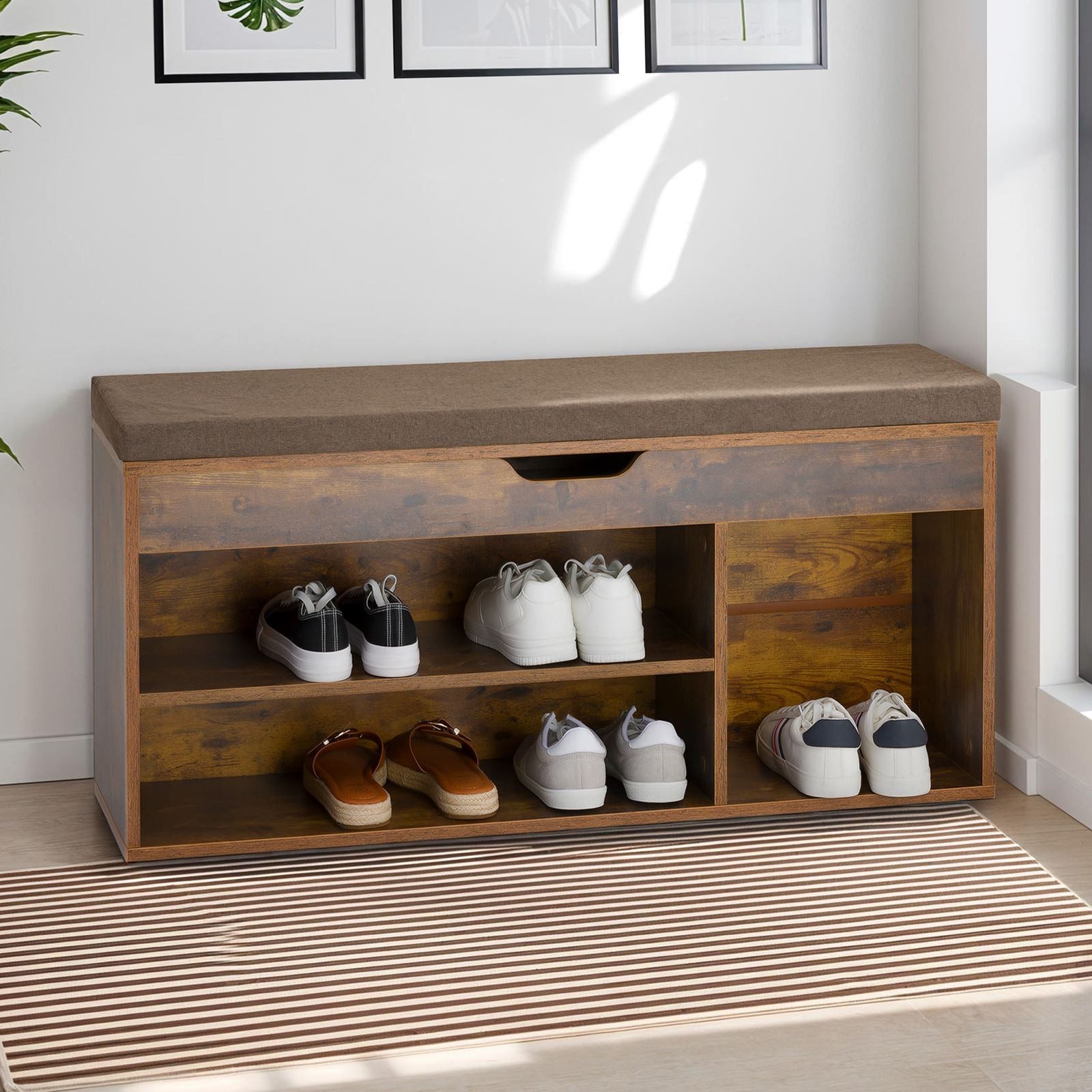IDIMEX Schuhbank BAIA, Schuhregal Flurbank mit Stauraum, aufklappbare Sitzf günstig online kaufen