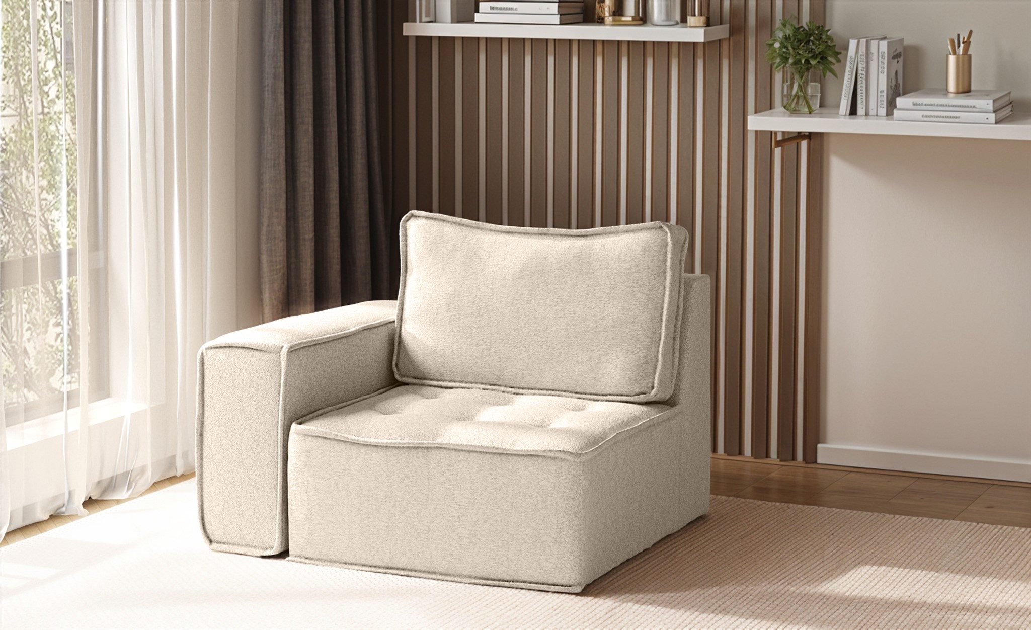 Fun Möbel Sofa Modulares Sofa SANDE Individuell konfigurieren, Einzelne Module, Sofa selbst Gestalten