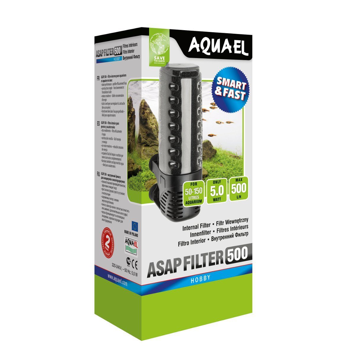 Aquael Aquariumfilter Innenfilter ASAP 500