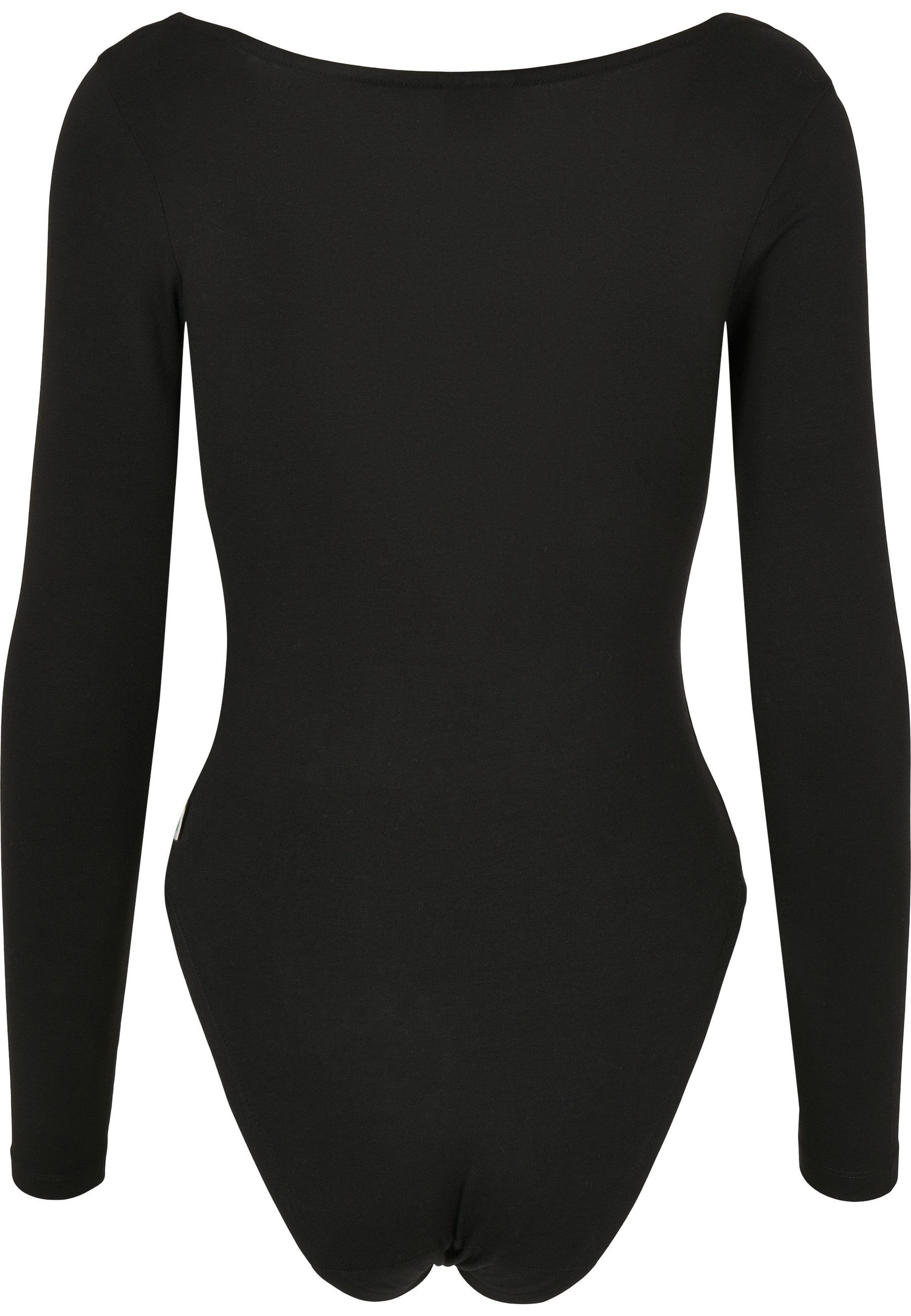URBAN CLASSICS Langarmshirt Urban Classics Damen Ladies Organic Longsleeve Body (1-tlg)