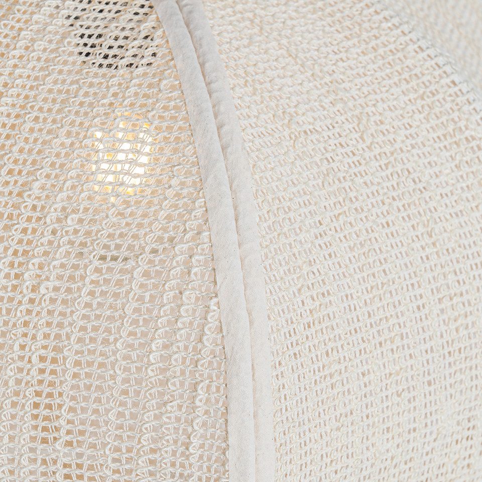 Qazqa Pendelleuchte Rob, ohne Leuchtmittel, Warmweiß, QAZQA Hängeleuchte, e27, Weiß, Textil, Orientalisch
