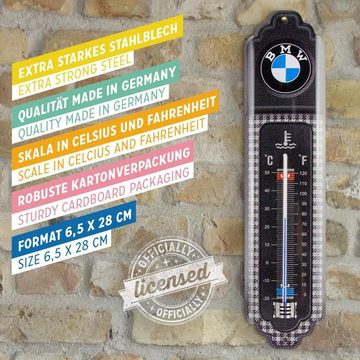 Nostalgic-Art Raumthermometer Retro Metall-Thermometer Innen Analog - BMW Classic